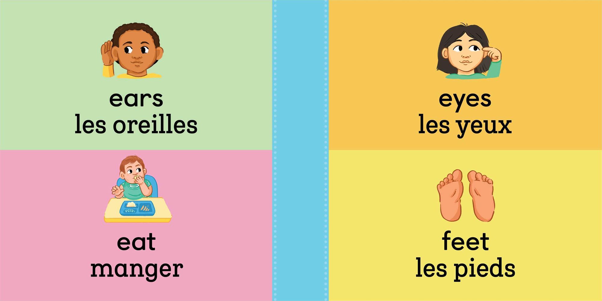 100 First Words for Toddlers: English-French Bilingual: A French Book for Kids