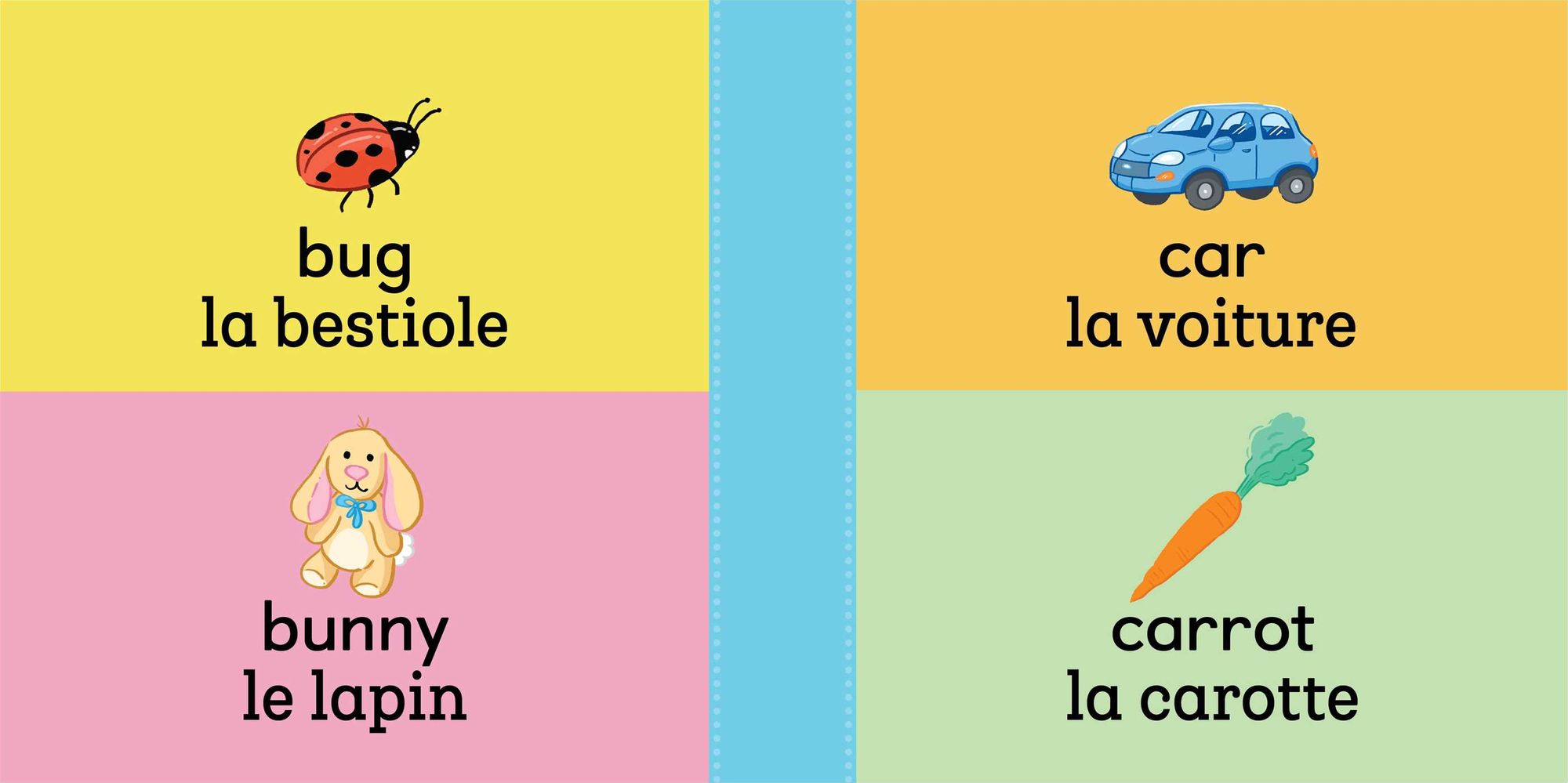 100 First Words for Toddlers: English-French Bilingual: A French Book for Kids