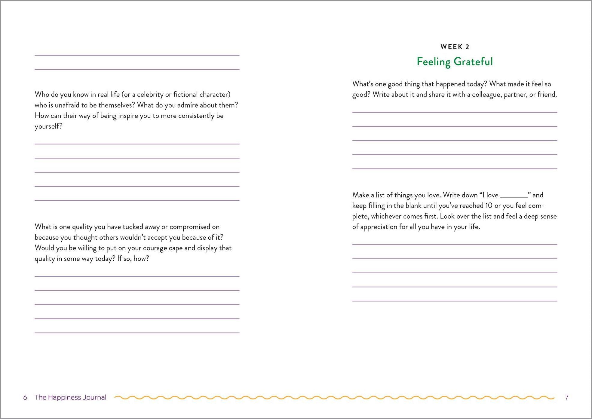 The Happiness Journal: 52 Weeks of Guided Reflections to Cultivate Genuine Joy