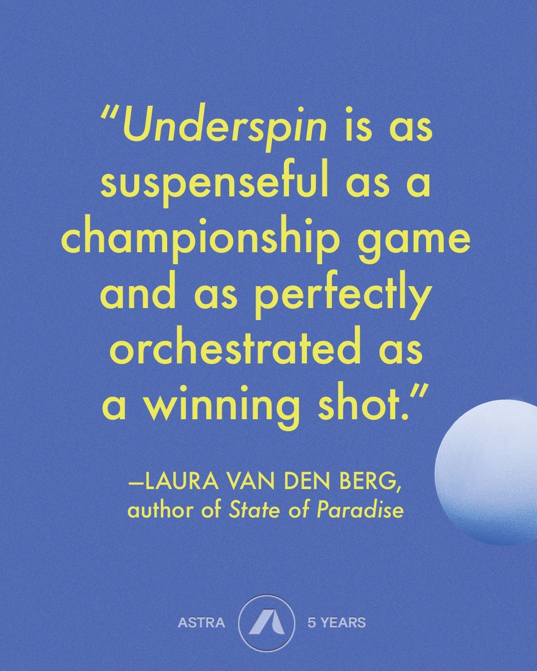 Underspin: A Novel