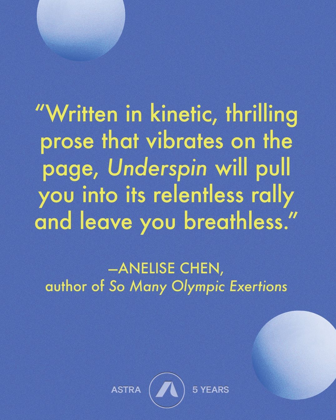 Underspin: A Novel