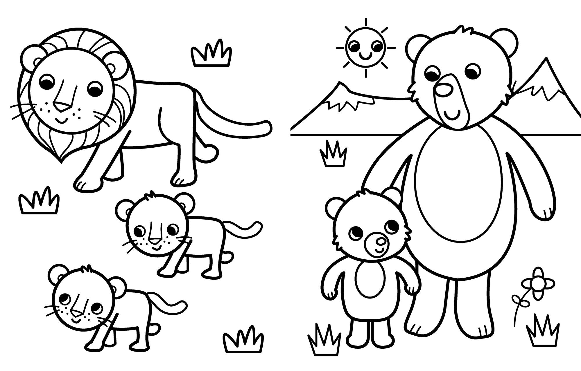 My Busy Baby Animals Coloring Book
