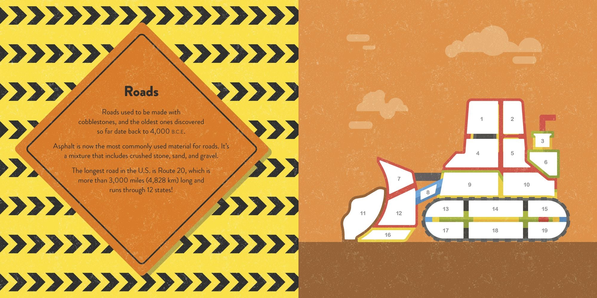 Color with Stickers: Construction: 10 Pictures To Make Includes Fun Facts!