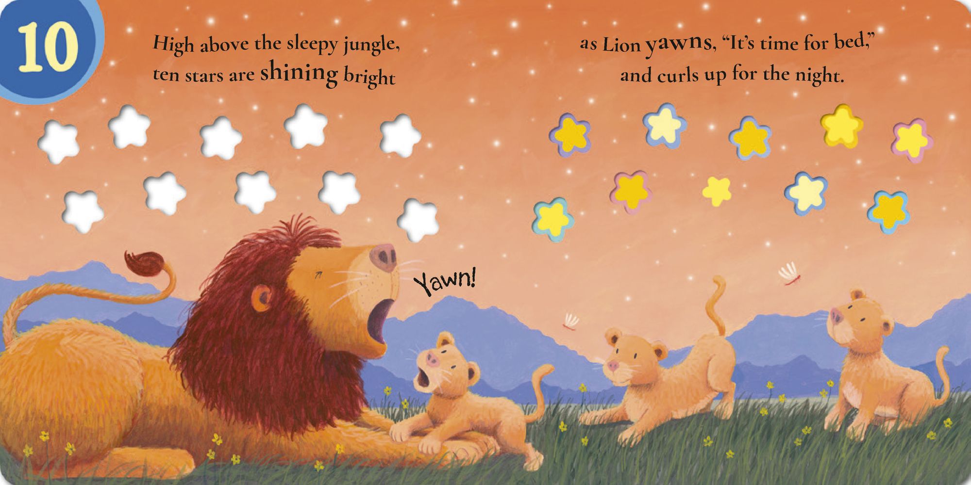 Ten Twinkly Stars: Colorful Countdown Fun!