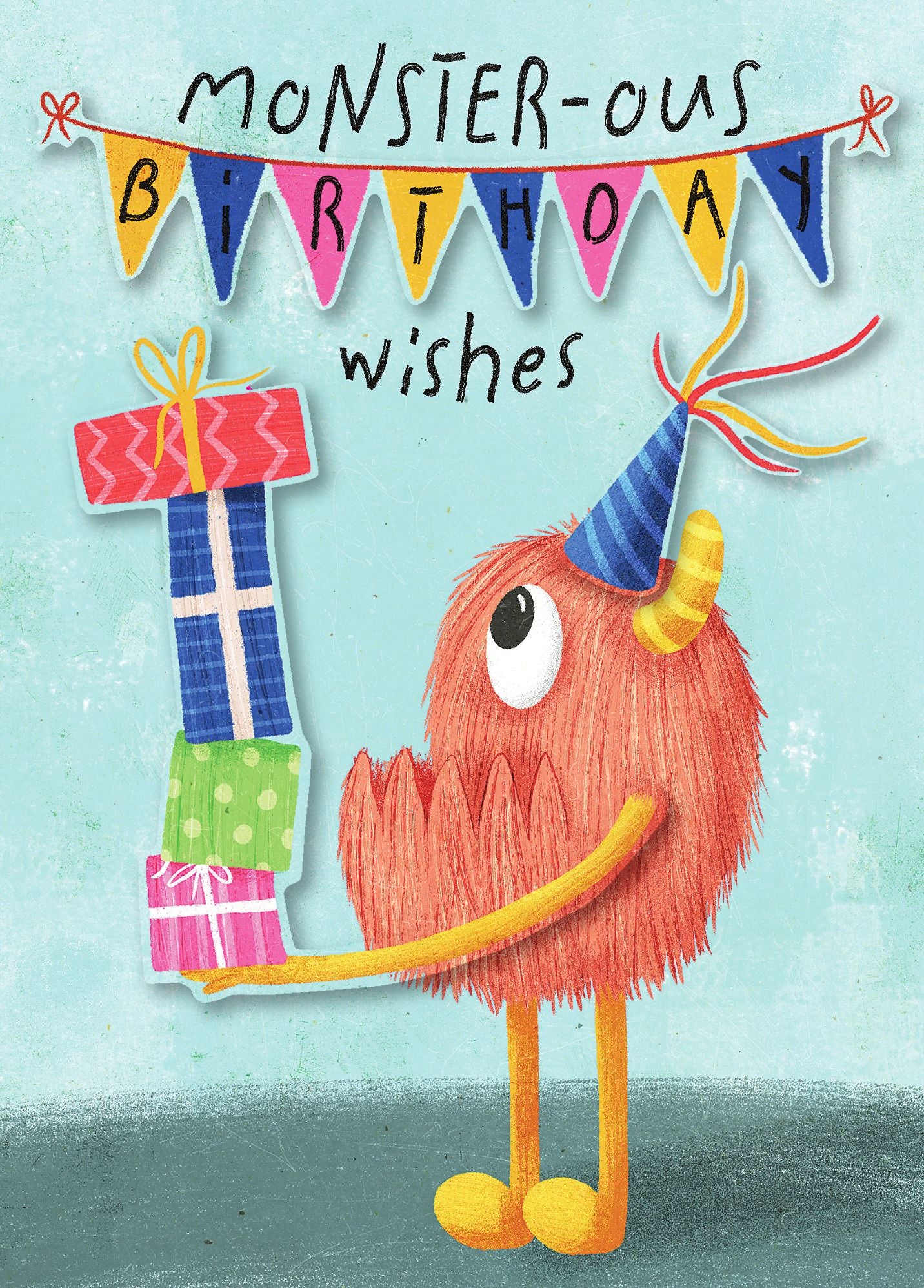Greeting Card Birthday Monster
