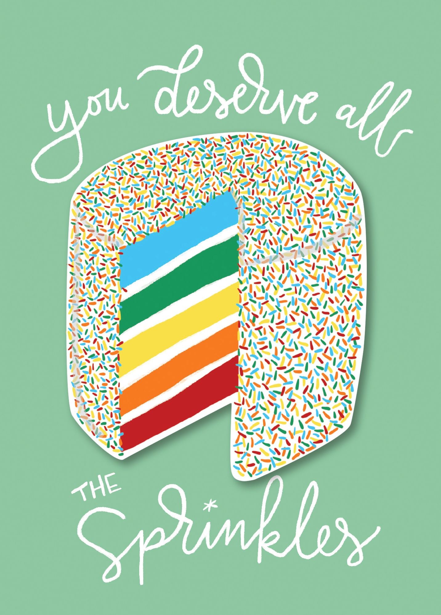 Birthday Greeting Card All the Sprinkles