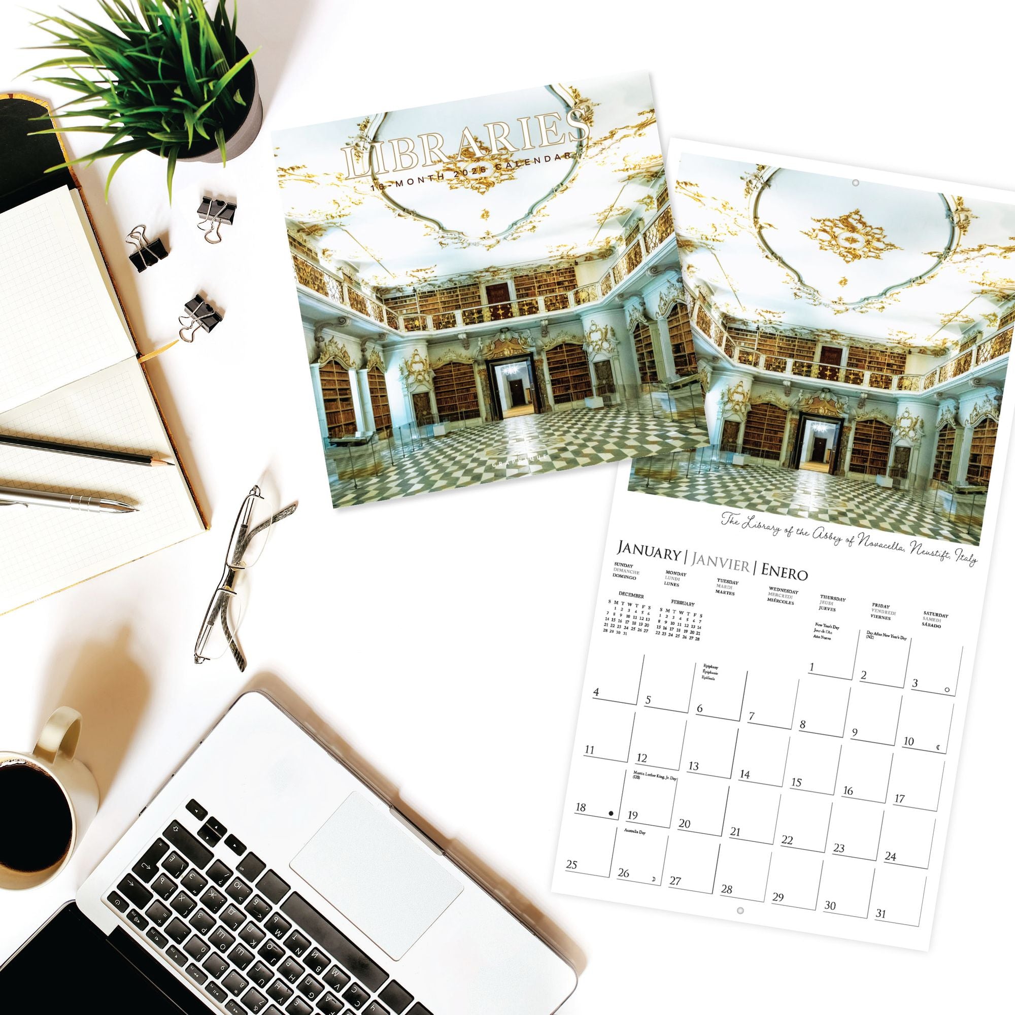 2026 Libraries Wall Calendar