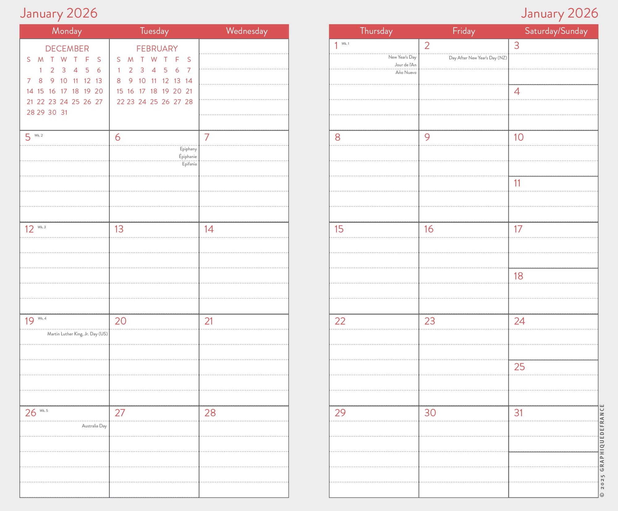 2026 Joyful Landscapes 2 Year Planner