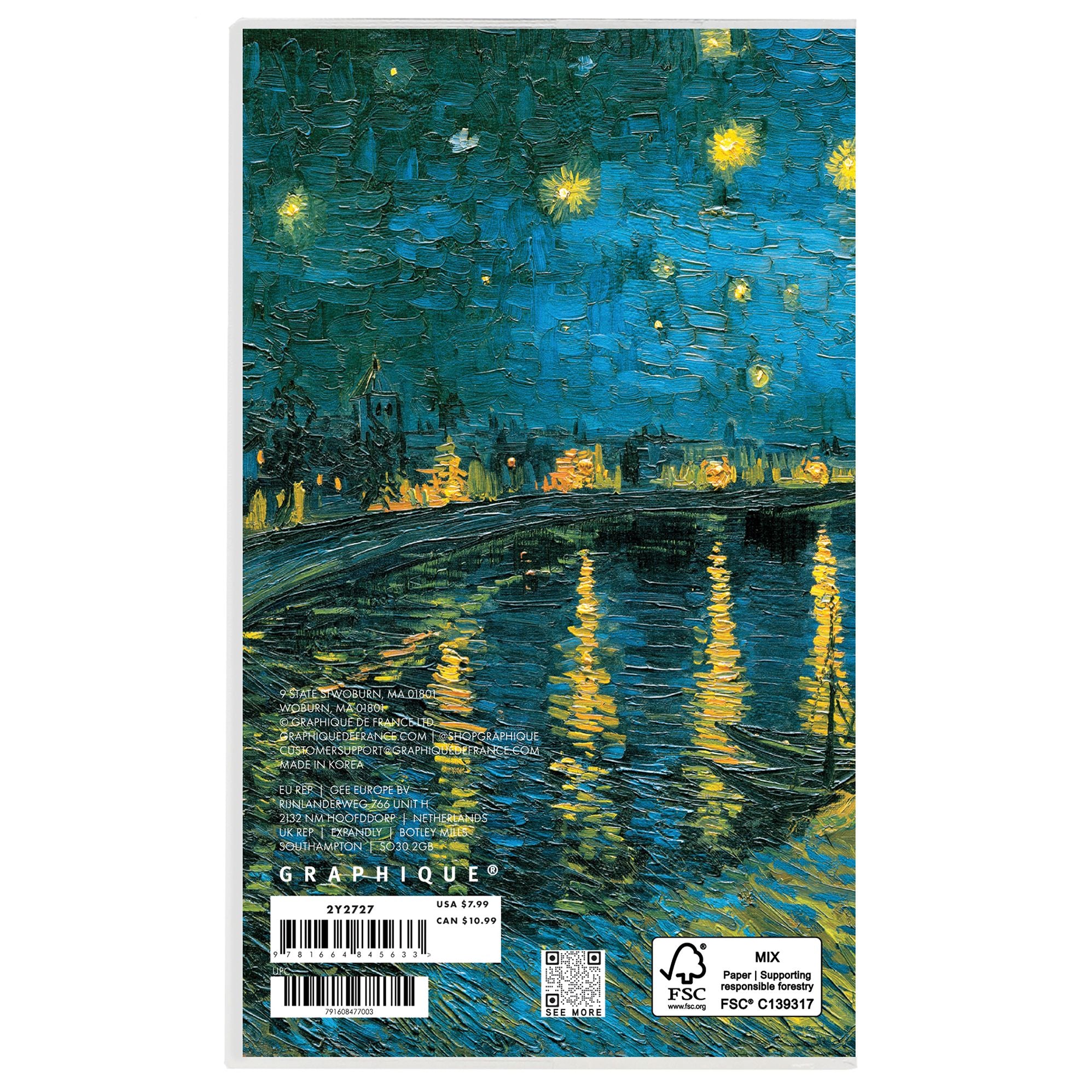 2027 Van Gogh 2 Year Monthly Pocket Planner