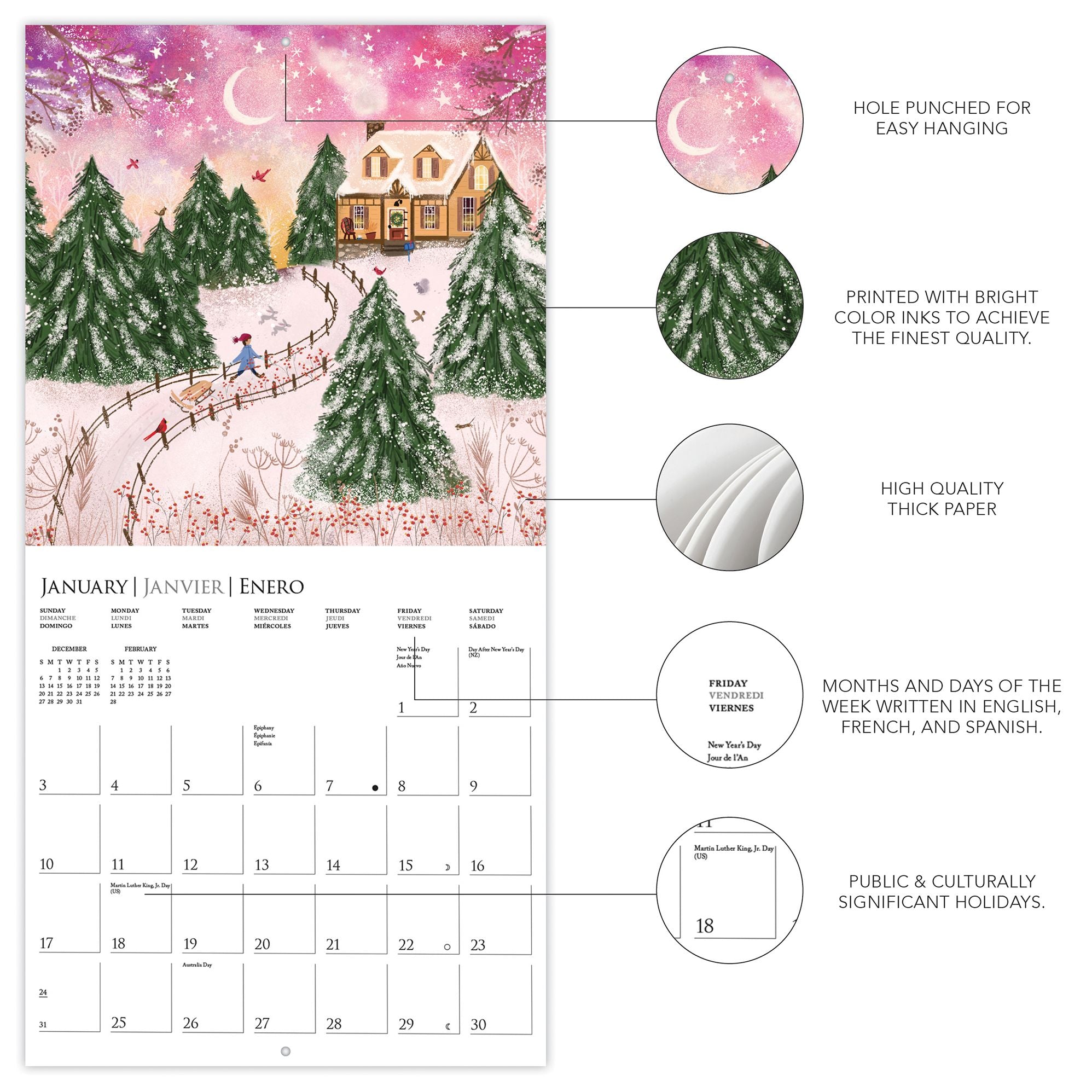 2027 Joyful Landscapes Wall Calendar
