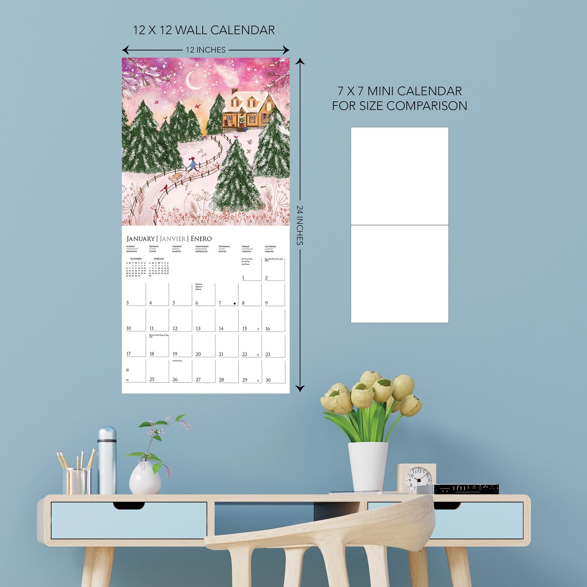 2027 Joyful Landscapes Wall Calendar