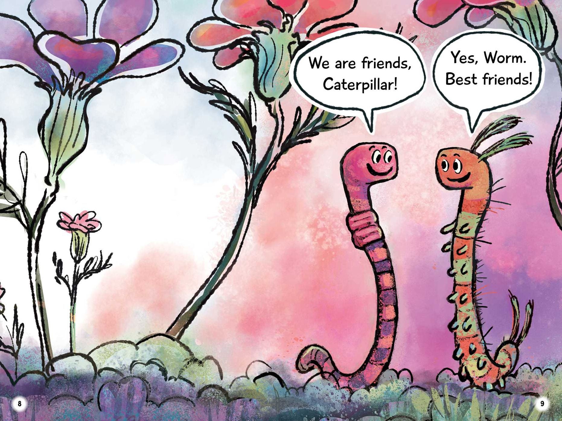 Worm and Caterpillar Are Friends: Ready-to-Read Graphics Level 1