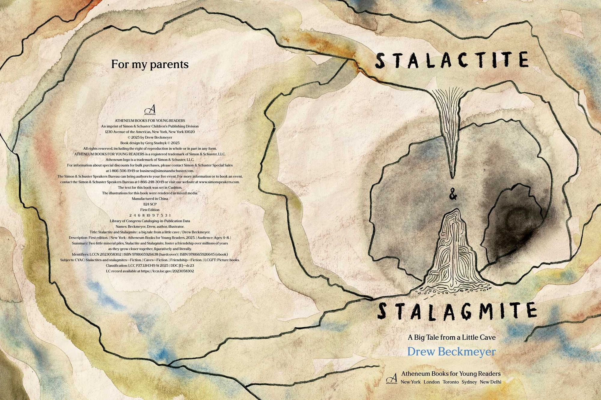 Stalactite & Stalagmite: A Big Tale from a Little Cave (Caldecott Honor Book)
