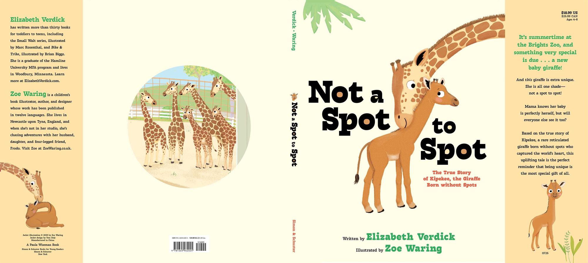 Not a Spot to Spot: The True Story of Kipekee, the Giraffe Born without Spots