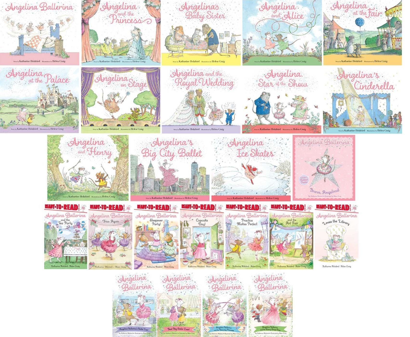 Angelina Ballerina 4 Ballet-Filled Chapter Books in 1!: Best Big Sister Ever!; Angelina Ballerina's Ballet Tour; Angelina Ballerina and the Dancing Princess; Angelina Ballerina and the Fancy Dress Day