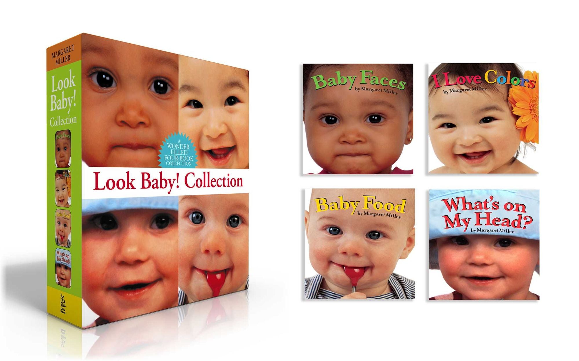 Look Baby! Collection (Boxed Set): Baby Faces; I Love Colors; Baby Food; What's On My Head?