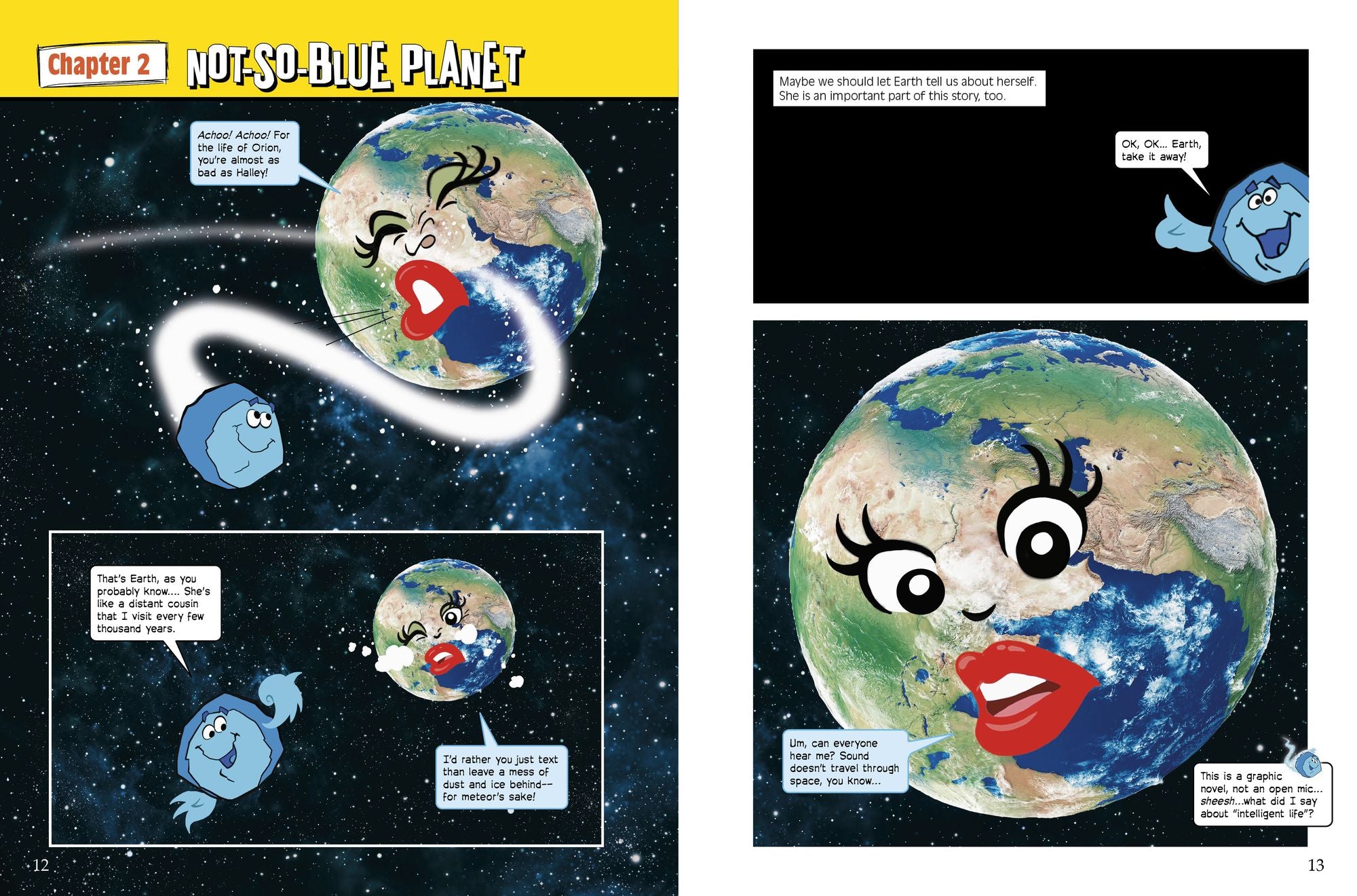 The Shocking Journey from Comets to Oceans: A Graphic Novel about Earth's Water