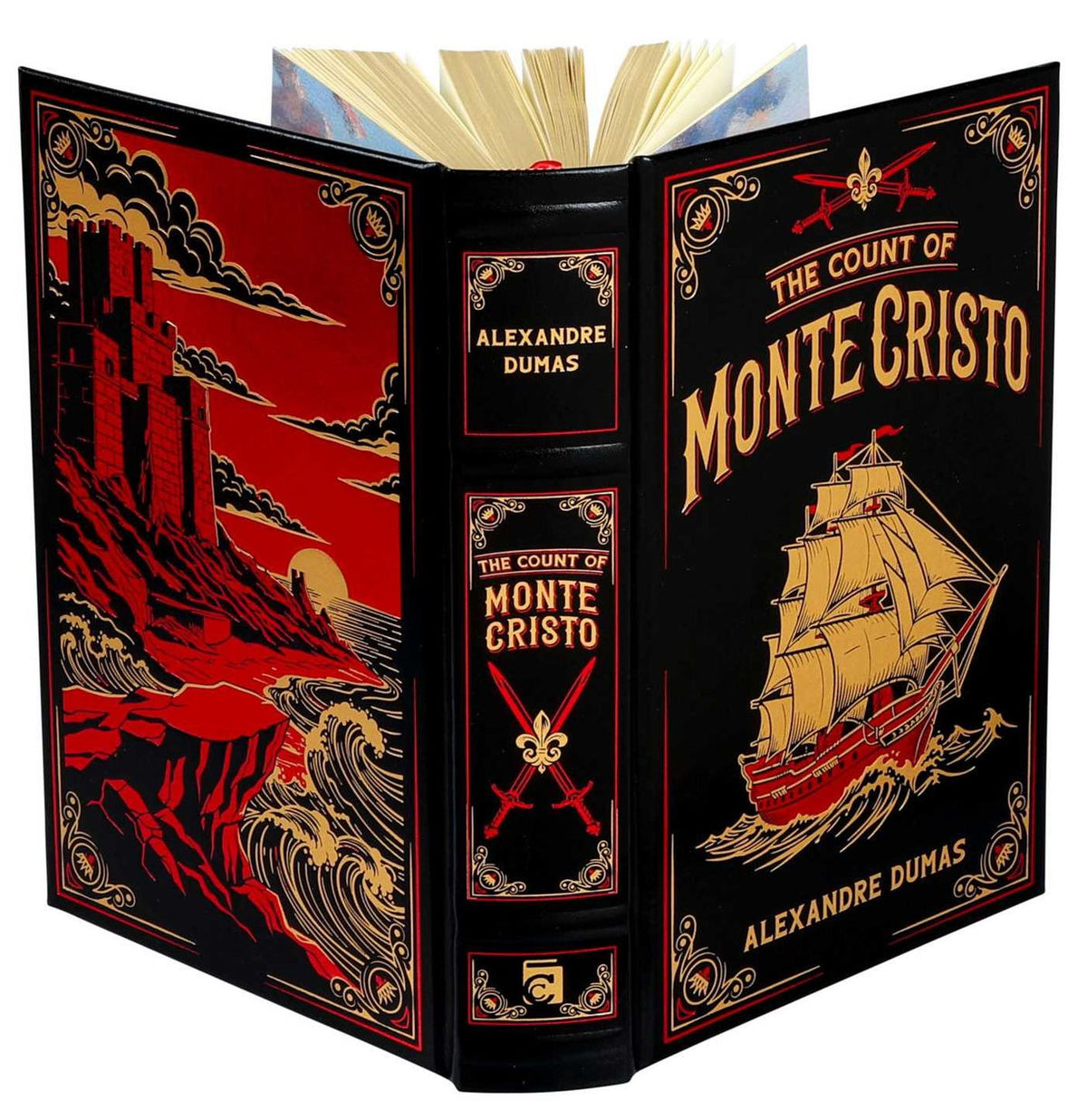 The Count of Monte Cristo (Deluxe Leatherbound Edition) - Historical Fiction, Revenge Classic by Alexandre Dumas (Leather-Bound Classics)