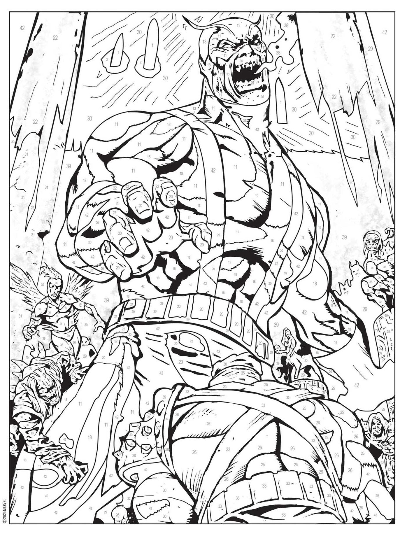 Marvel Zombies Color-by-Number