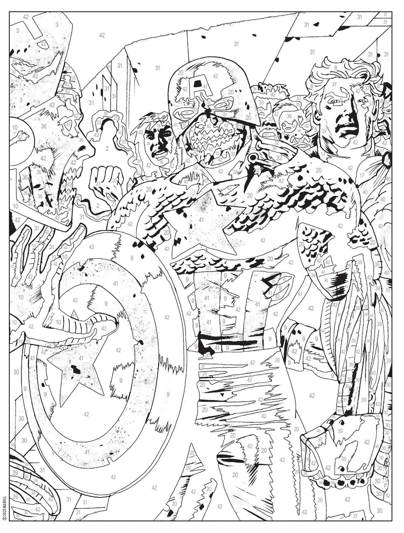 Marvel Zombies Color-by-Number