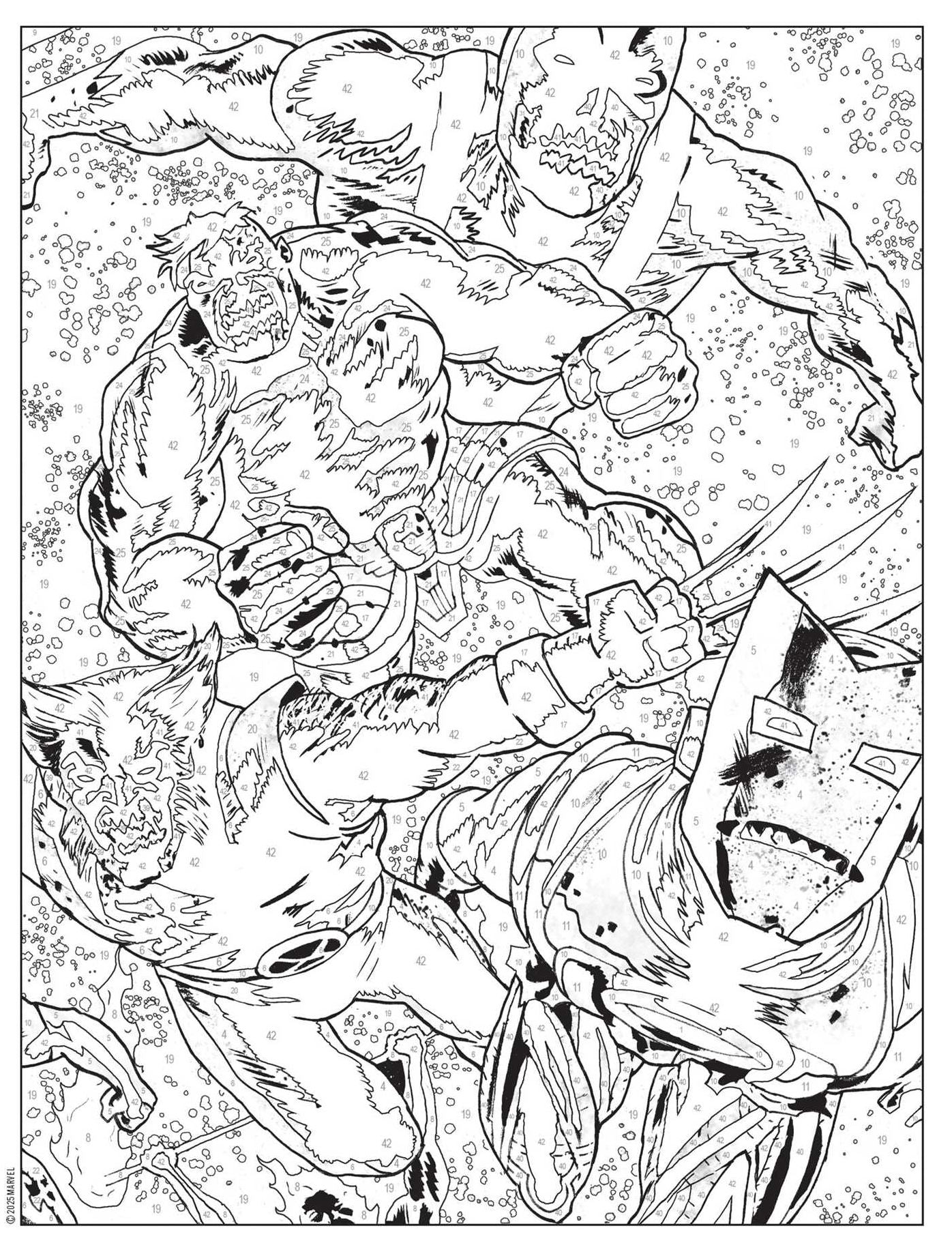 Marvel Zombies Color-by-Number