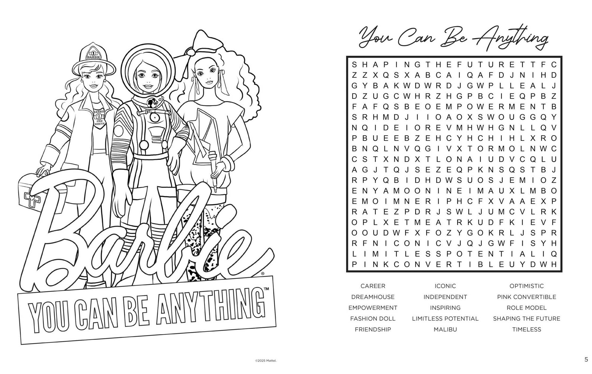 Barbie Word Search, Quips, Quotes, and Coloring Book