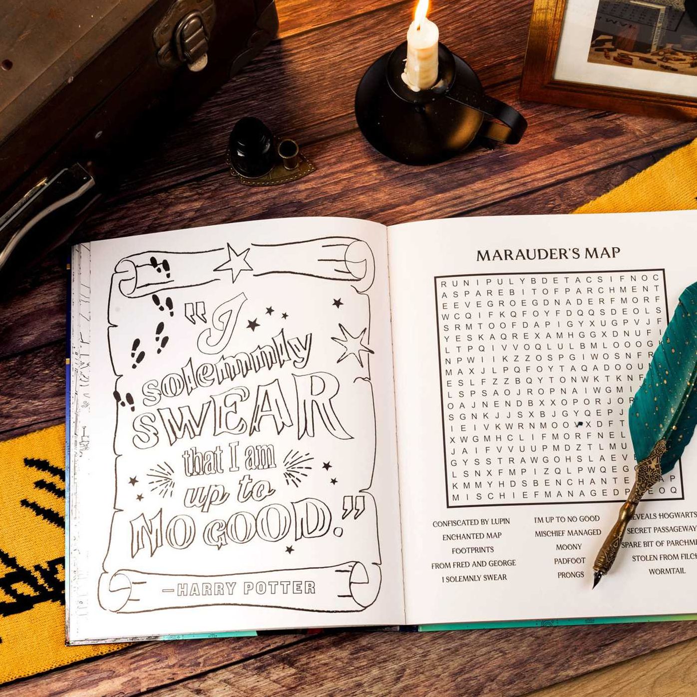 Harry Potter Word Search, Quips, Quotes, and Coloring Book