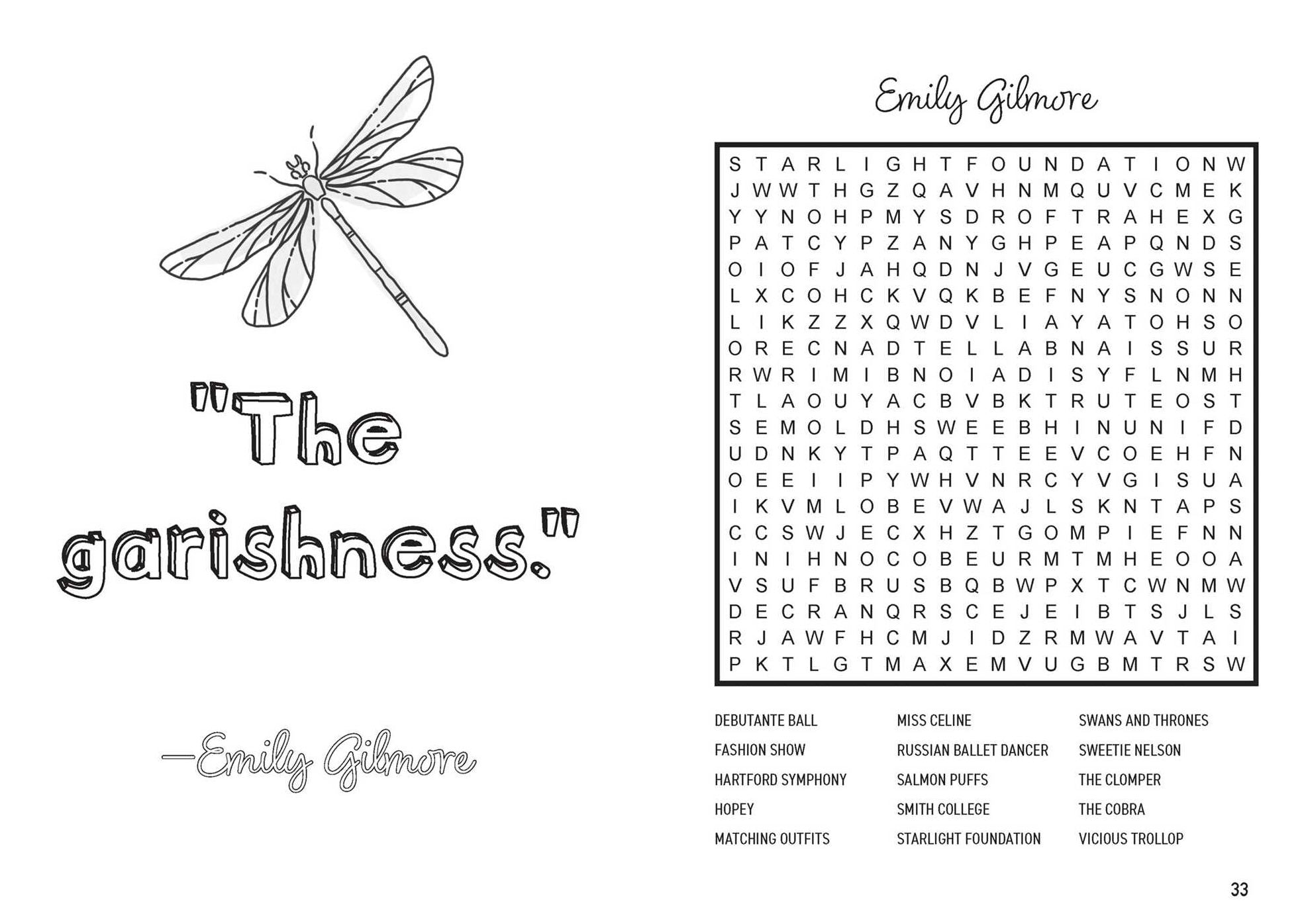 Gilmore Girls Word Search and Coloring Book