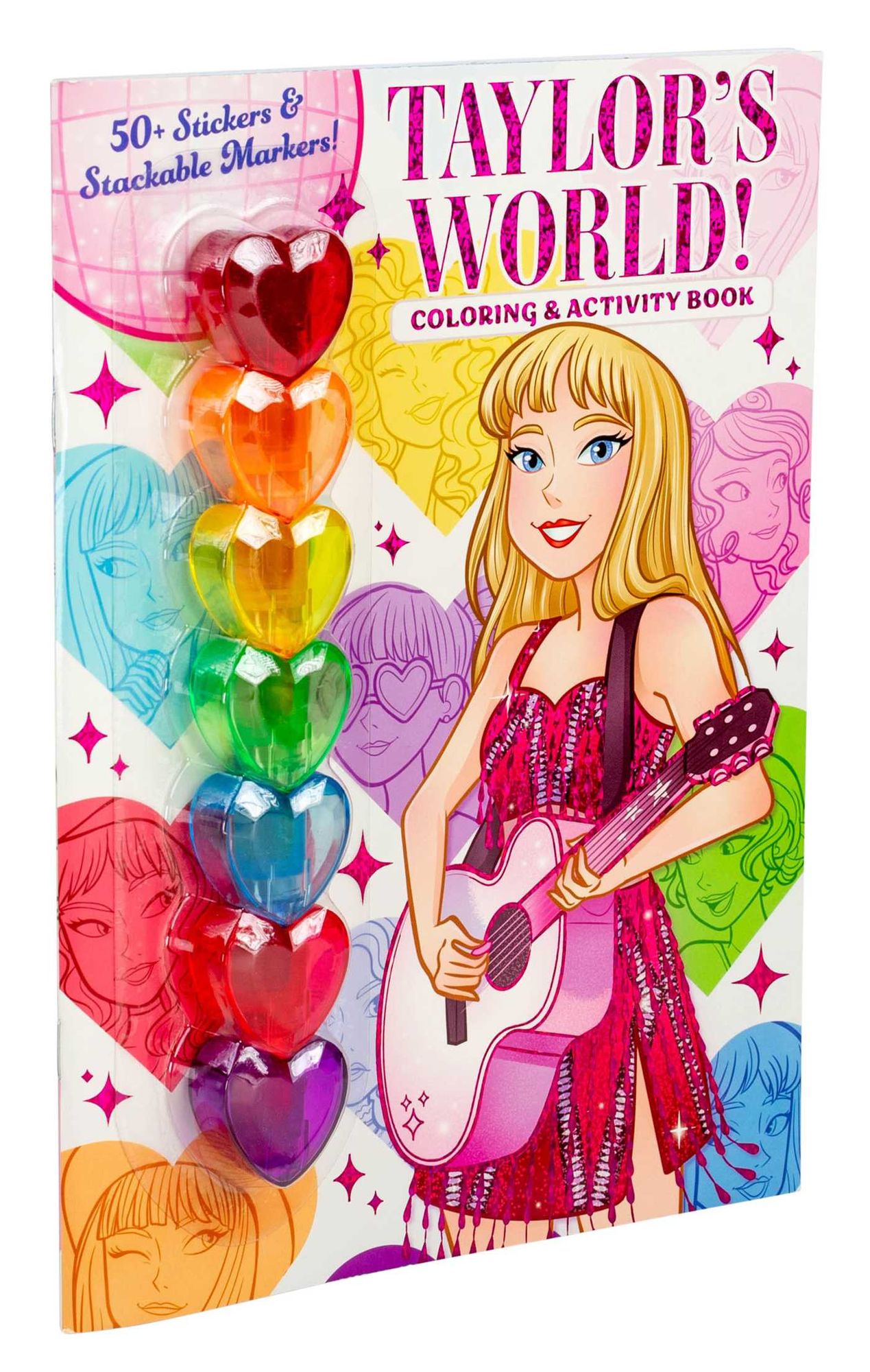 Taylor's World! Coloring and Activity Book with 50+ Stickers & Stackable Markers!
