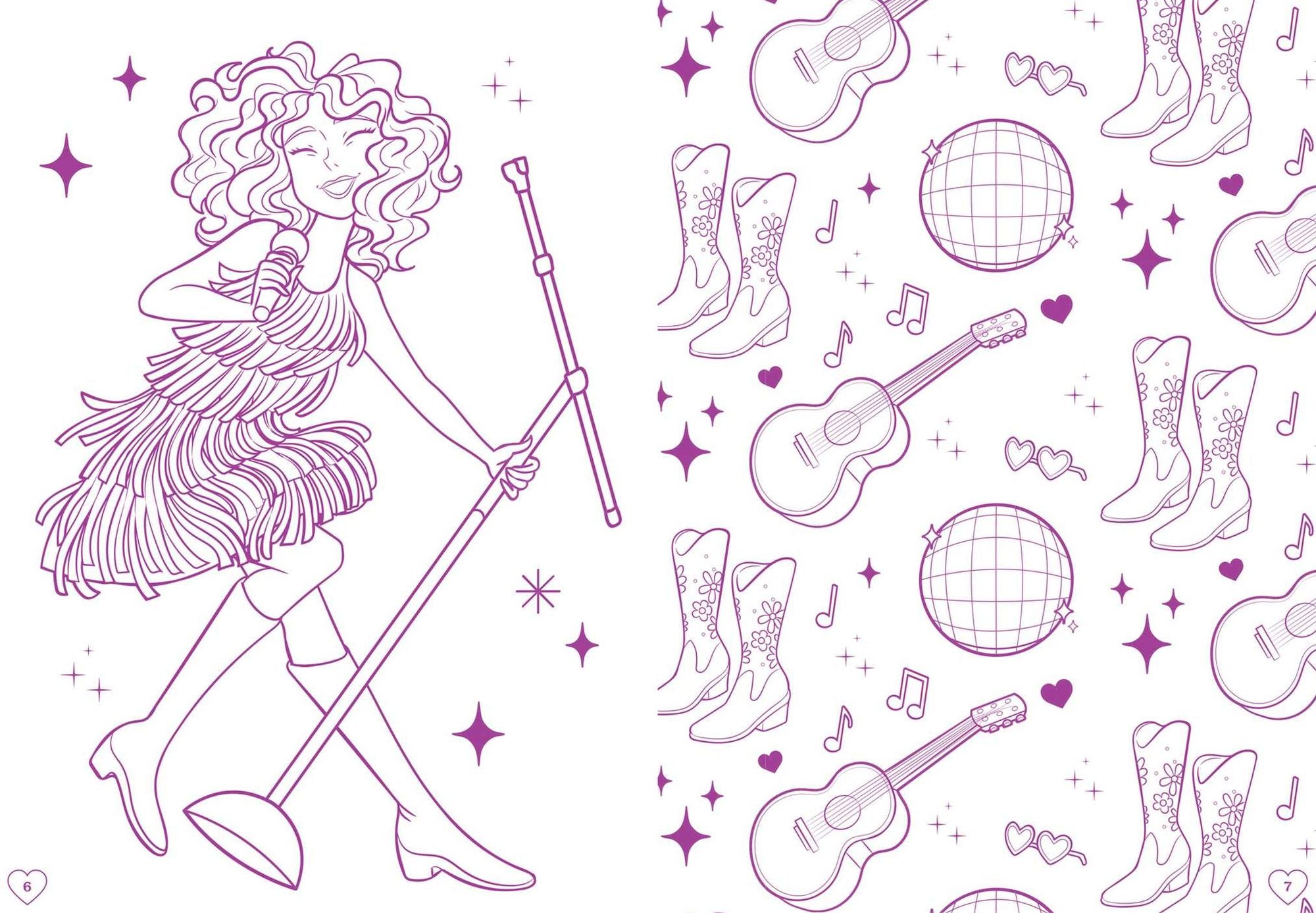 Taylor's World! Coloring and Activity Book with 50+ Stickers & Stackable Markers!