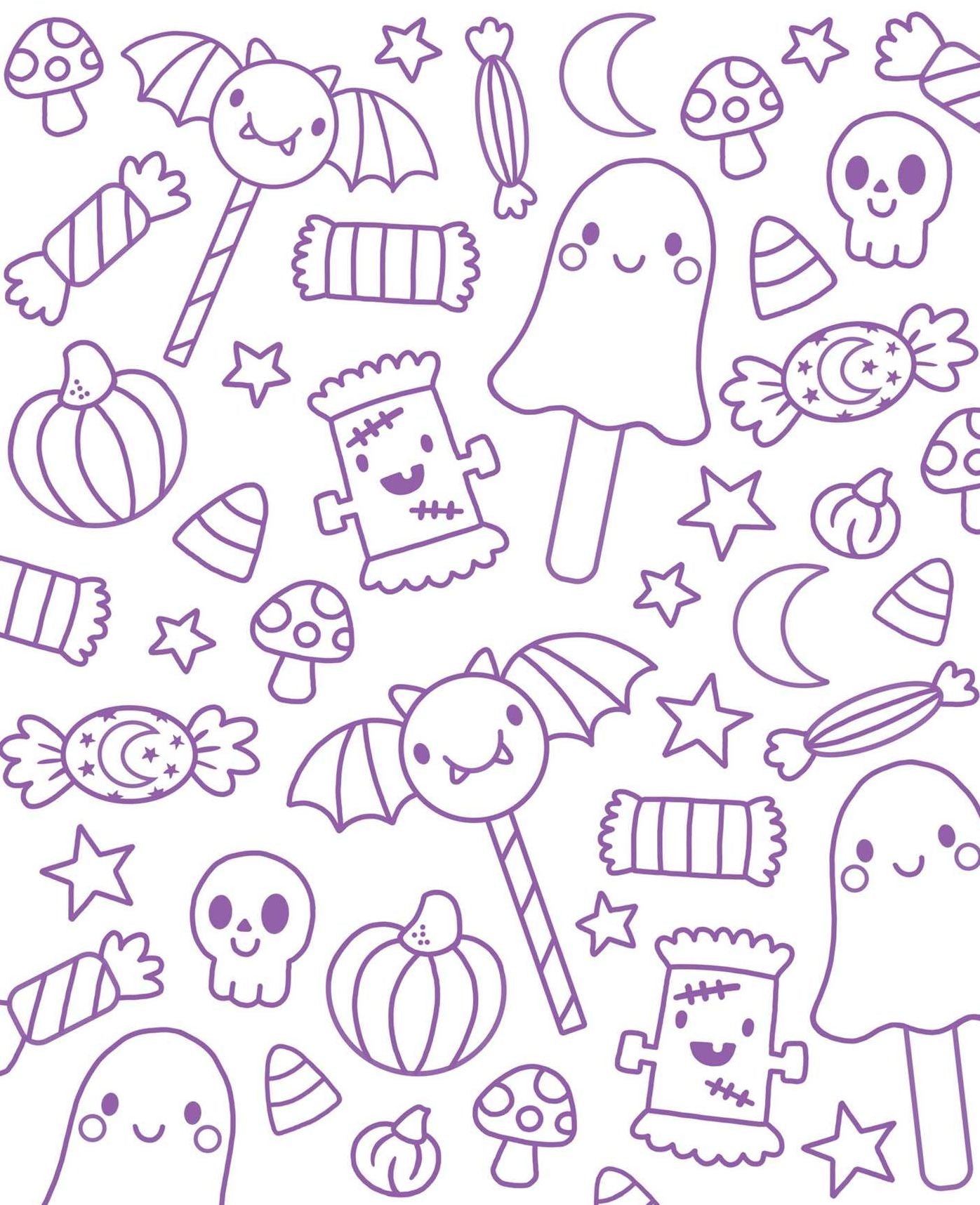 ColorWorld: Spooky Sweet Halloween: Plus 35+ Glow-in-the-Dark Stickers and Over 30 Pages to Color!