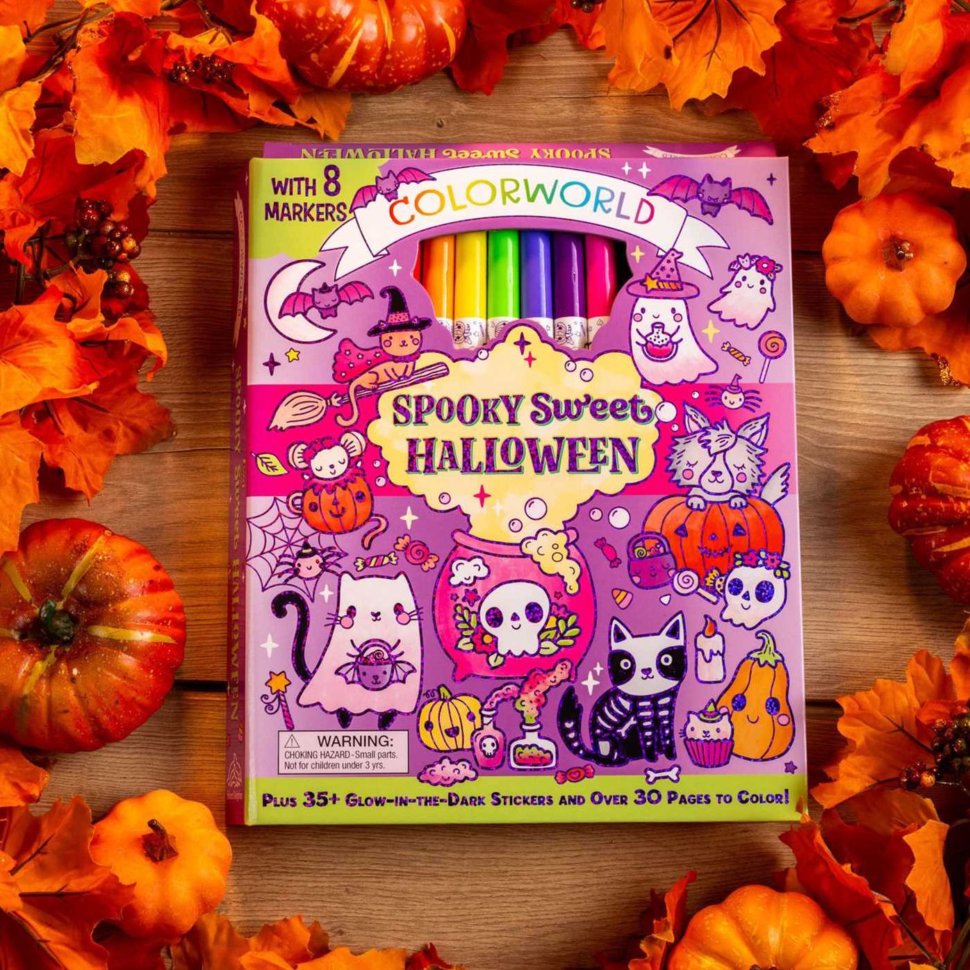 ColorWorld: Spooky Sweet Halloween: Plus 35+ Glow-in-the-Dark Stickers and Over 30 Pages to Color!