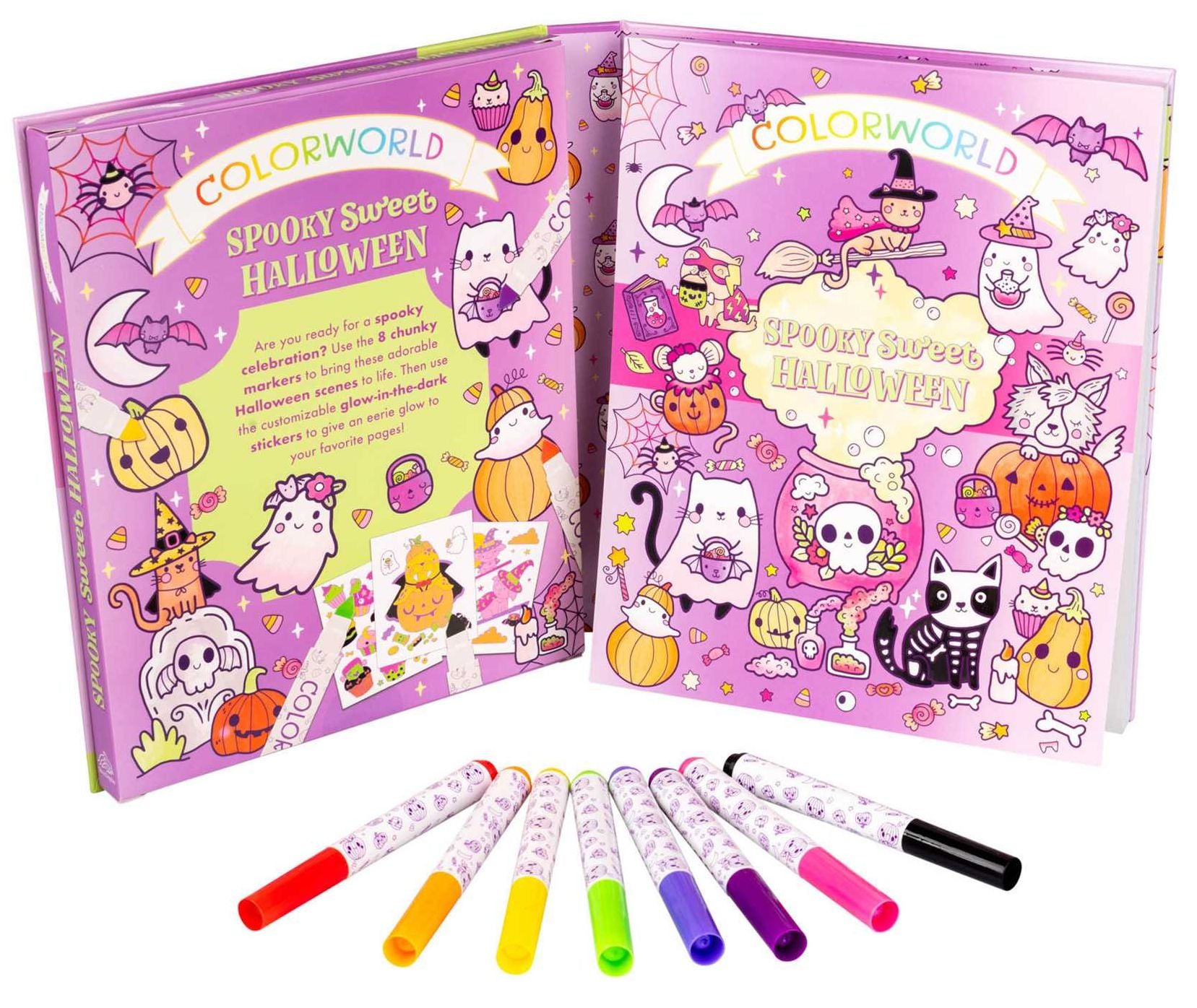 ColorWorld: Spooky Sweet Halloween: Plus 35+ Glow-in-the-Dark Stickers and Over 30 Pages to Color!