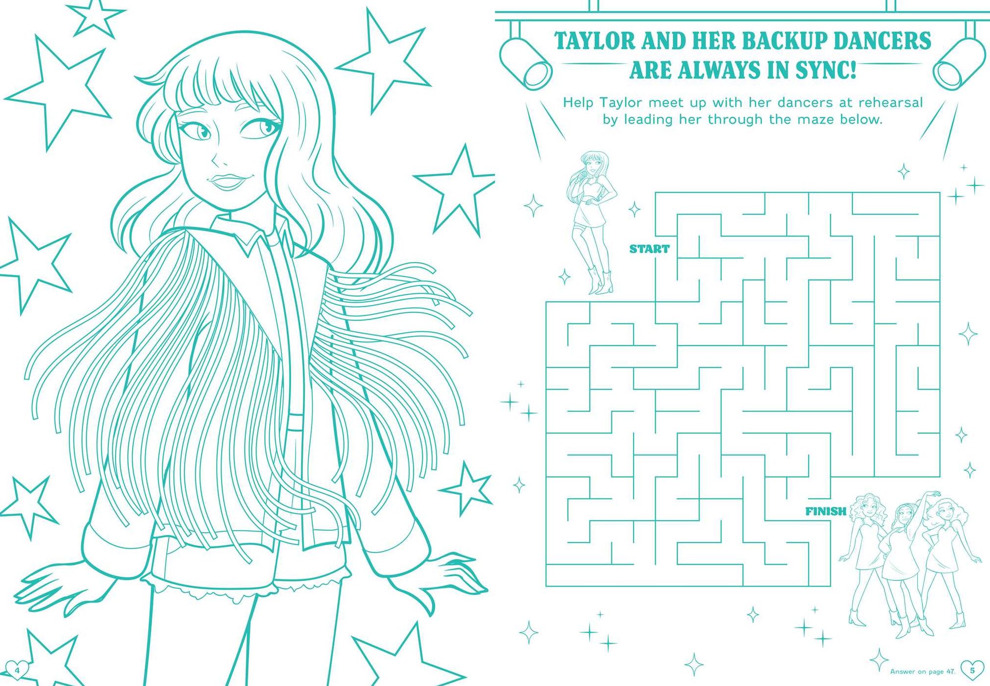 Taylor Swift Friends Forever Coloring & Activity Book with Friendship Bracelet Kit