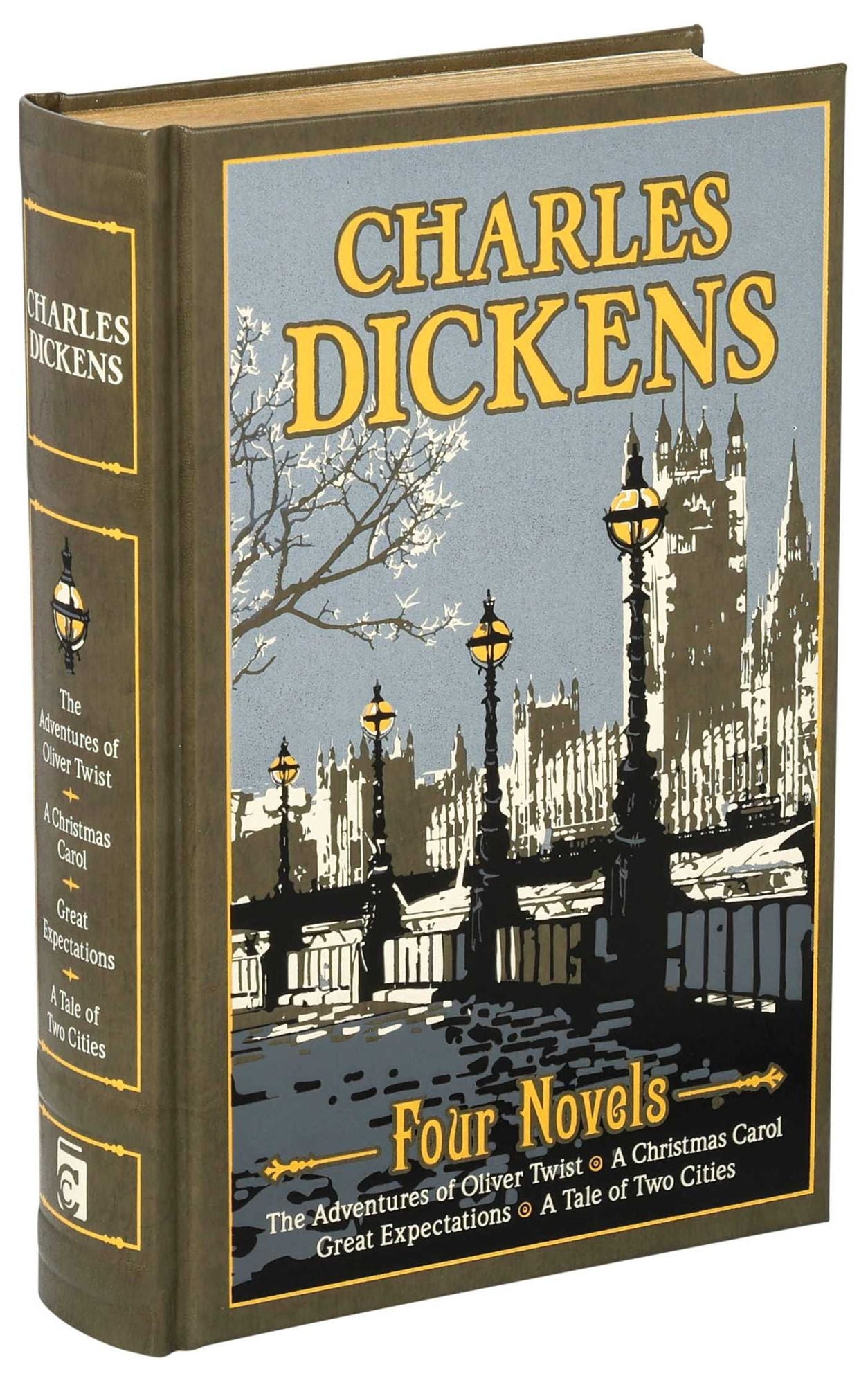 Charles Dickens Four Novels: The Adventures of Oliver Twist, A Christmas Carol, Great Expectations, A Tale of Two Cities