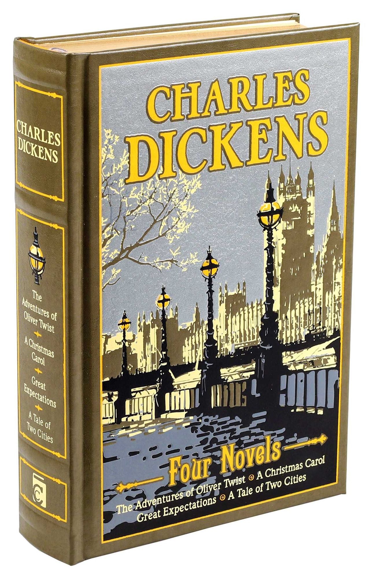 Charles Dickens Four Novels: The Adventures of Oliver Twist, A Christmas Carol, Great Expectations, A Tale of Two Cities