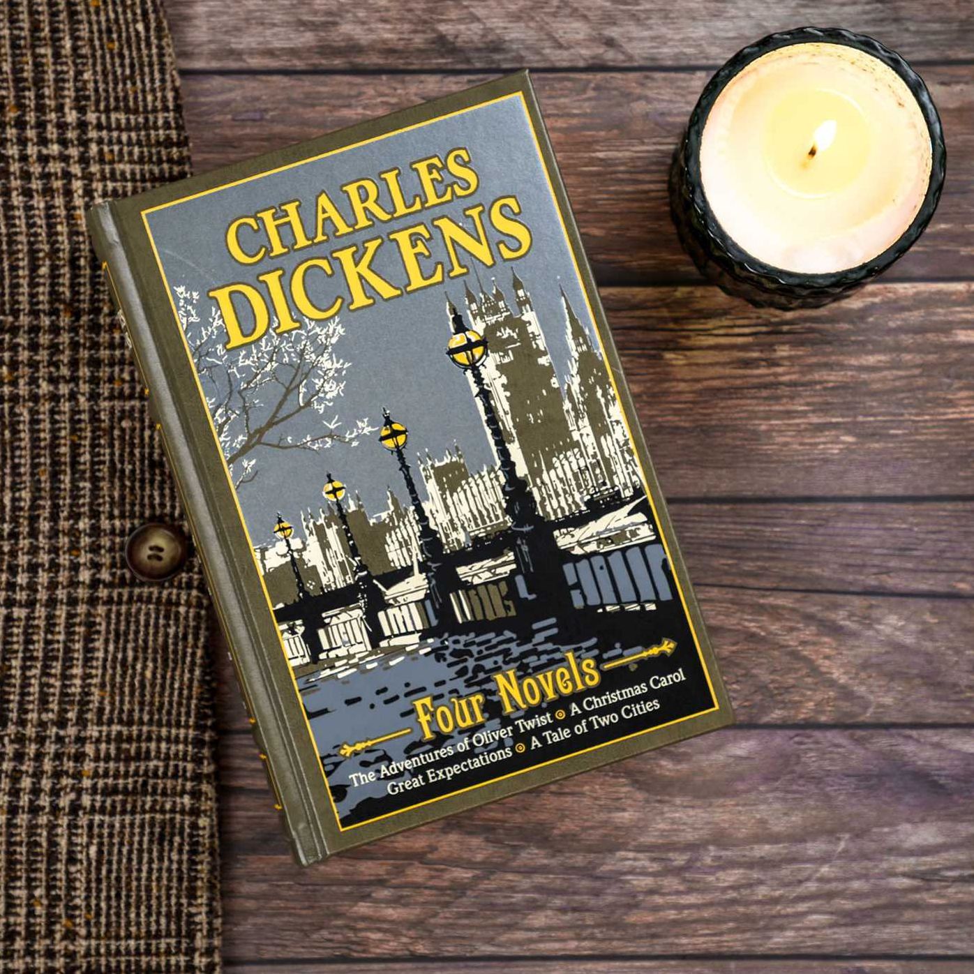 Charles Dickens Four Novels: The Adventures of Oliver Twist, A Christmas Carol, Great Expectations, A Tale of Two Cities