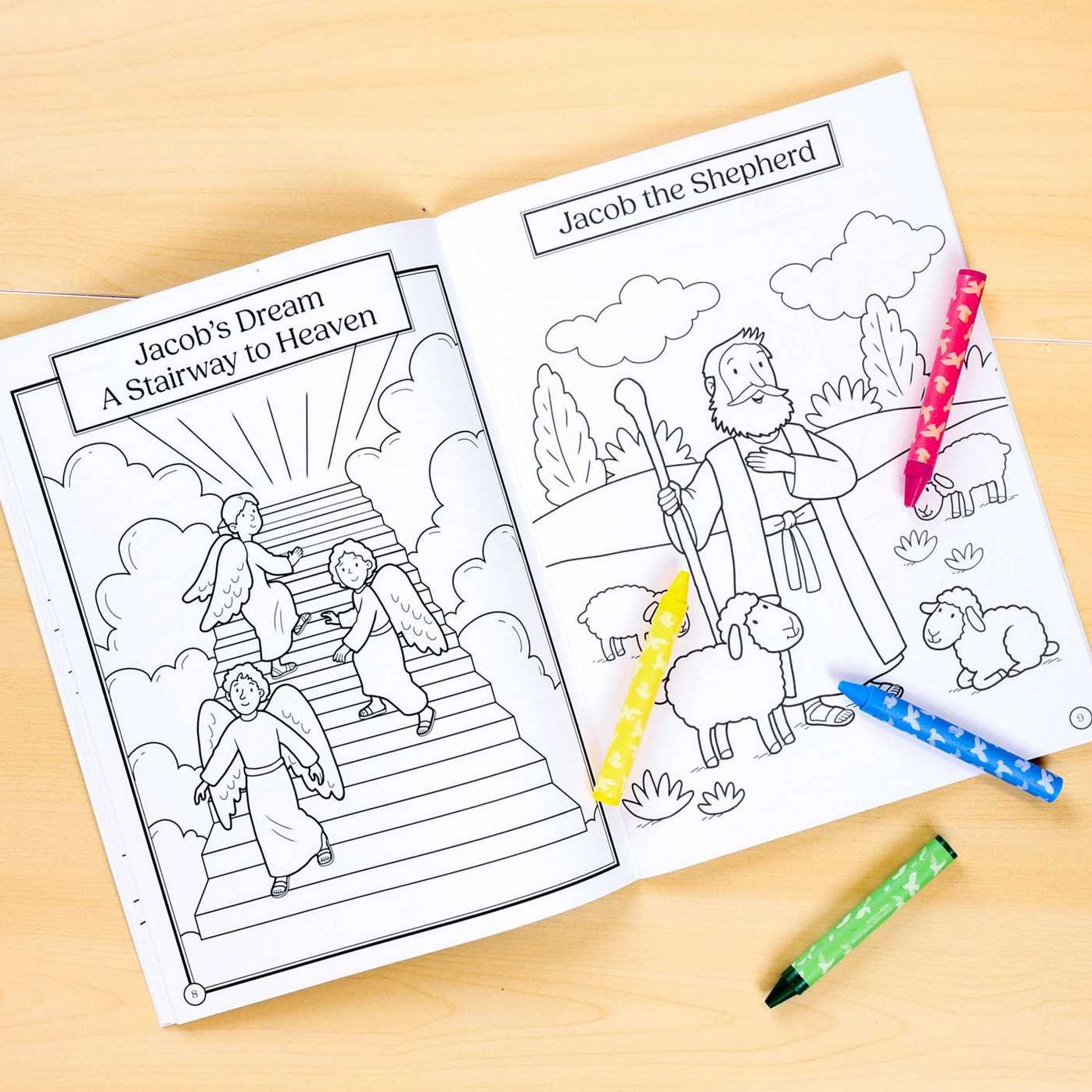 My First Bible Stories Coloring & Activity Book with 4 Crayons and 50+ Stickers