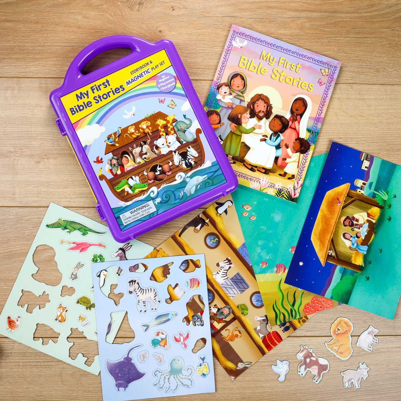 My First Bible Stories: Storybook & Magnetic Play Set