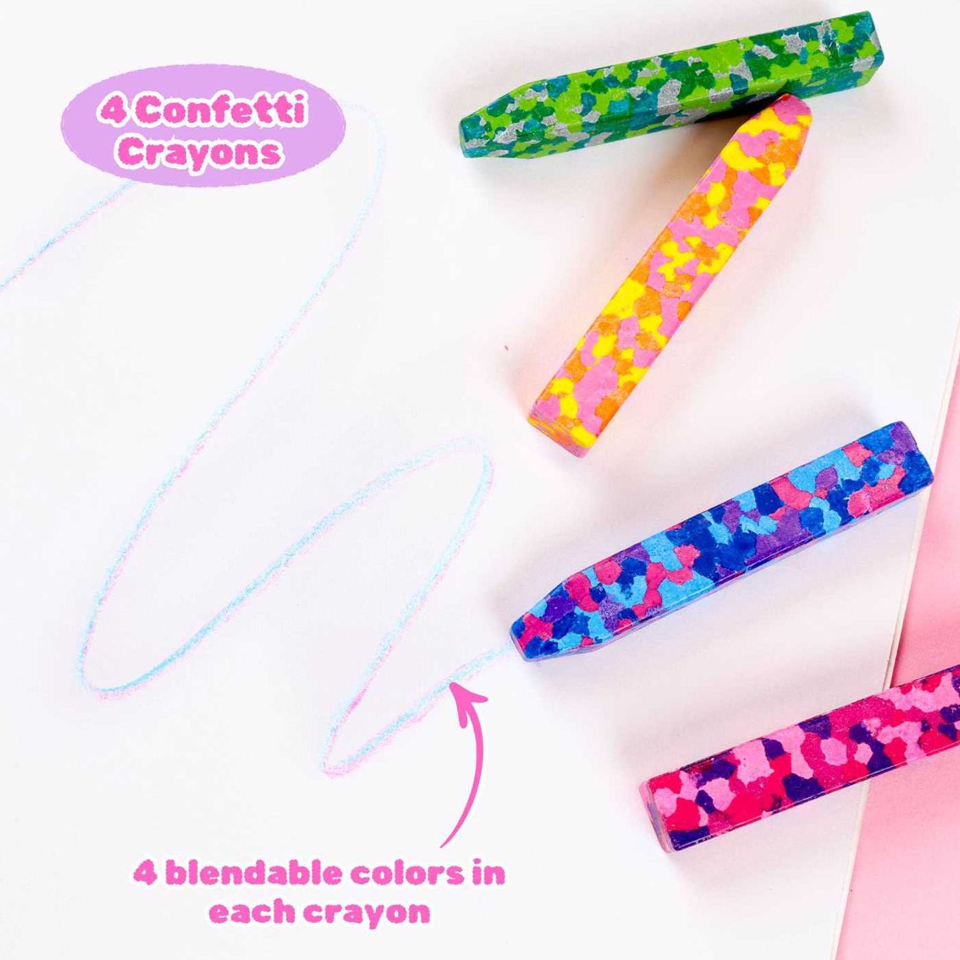 Super Yummy! Coloring & Activity Book with 4 Confetti Crayons and 50+ Stickers