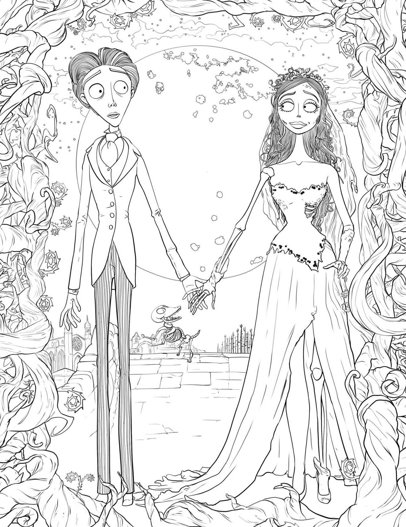 Tim Burton's Corpse Bride Glow-in-the-Dark Coloring Book