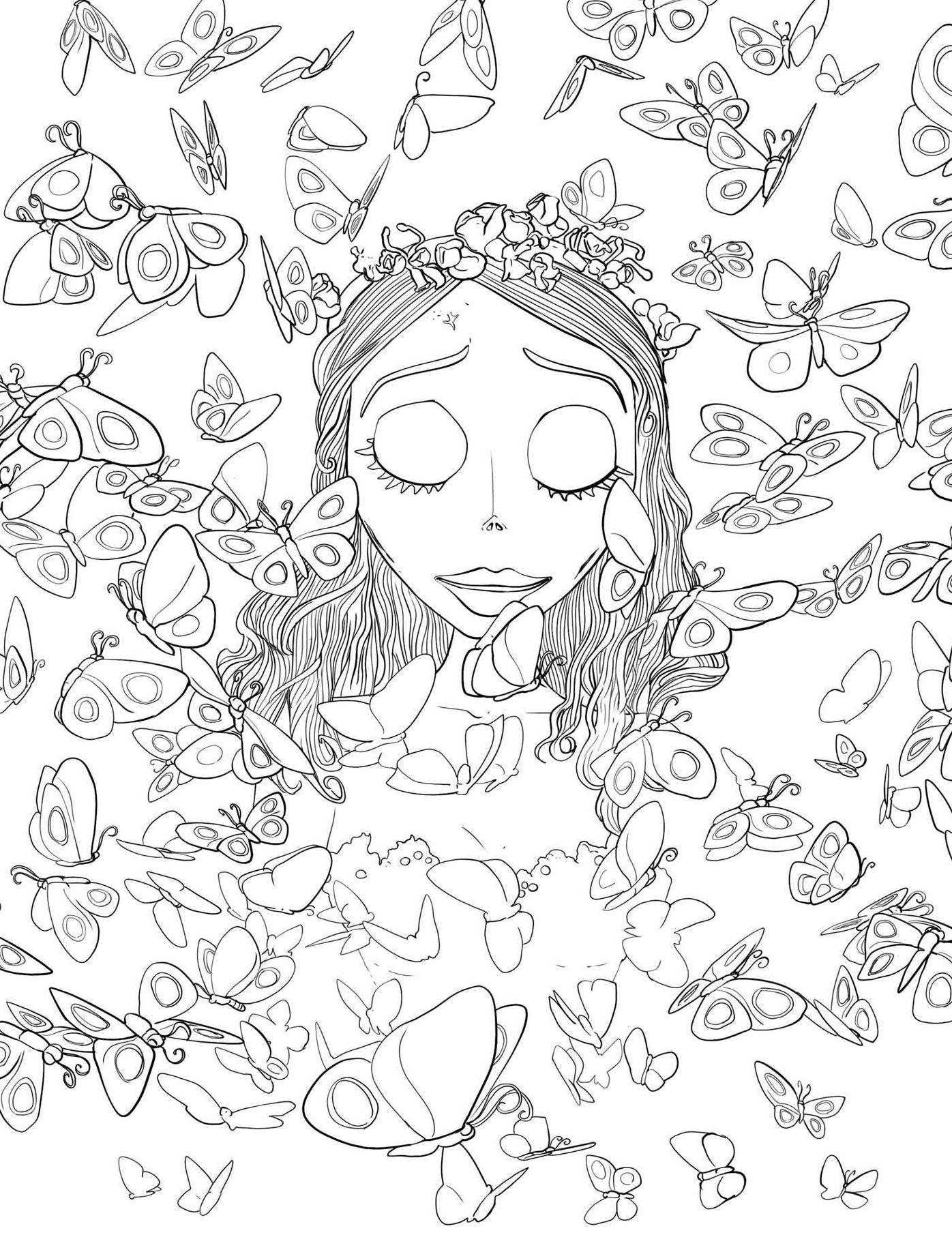 Tim Burton's Corpse Bride Glow-in-the-Dark Coloring Book