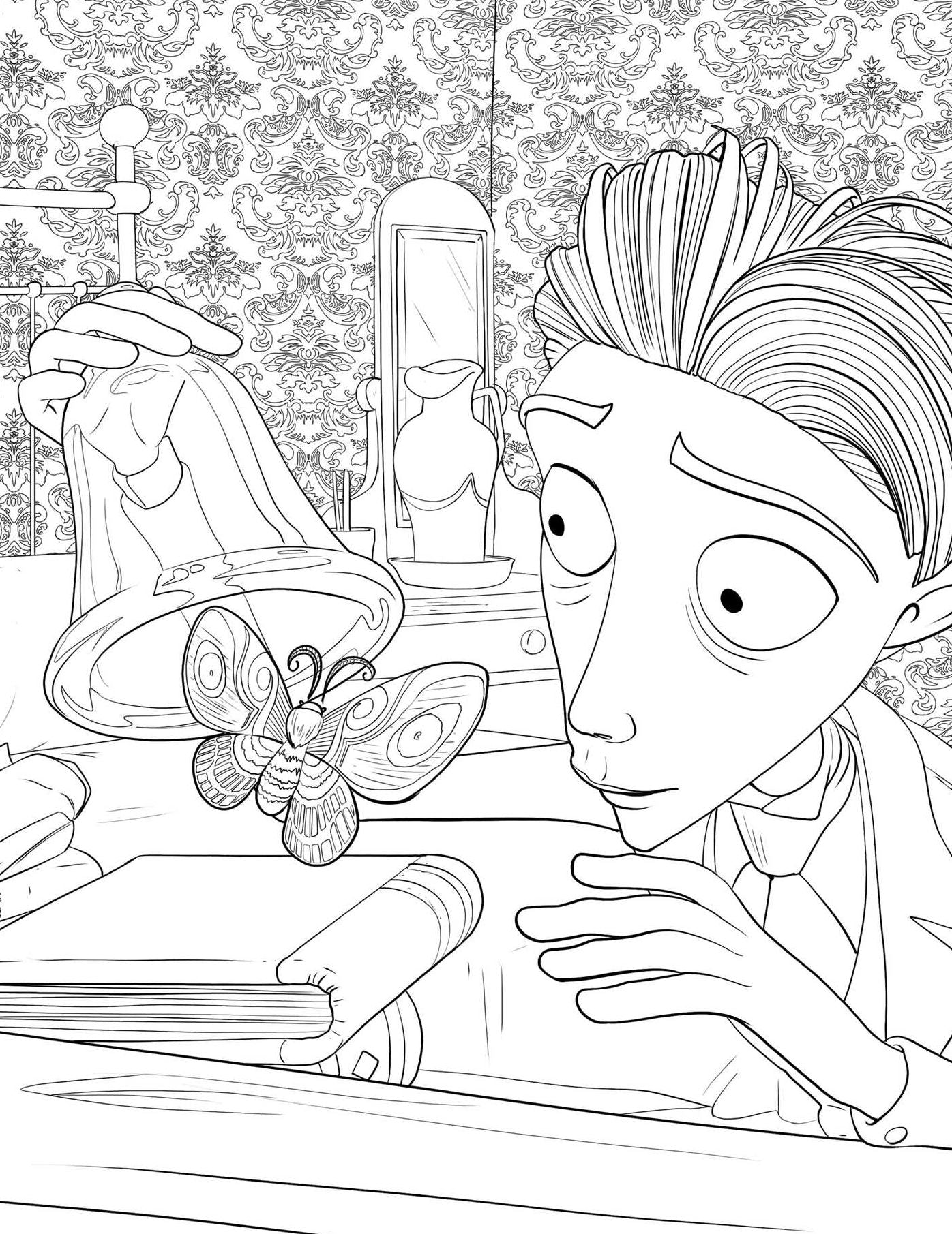 Tim Burton's Corpse Bride Glow-in-the-Dark Coloring Book