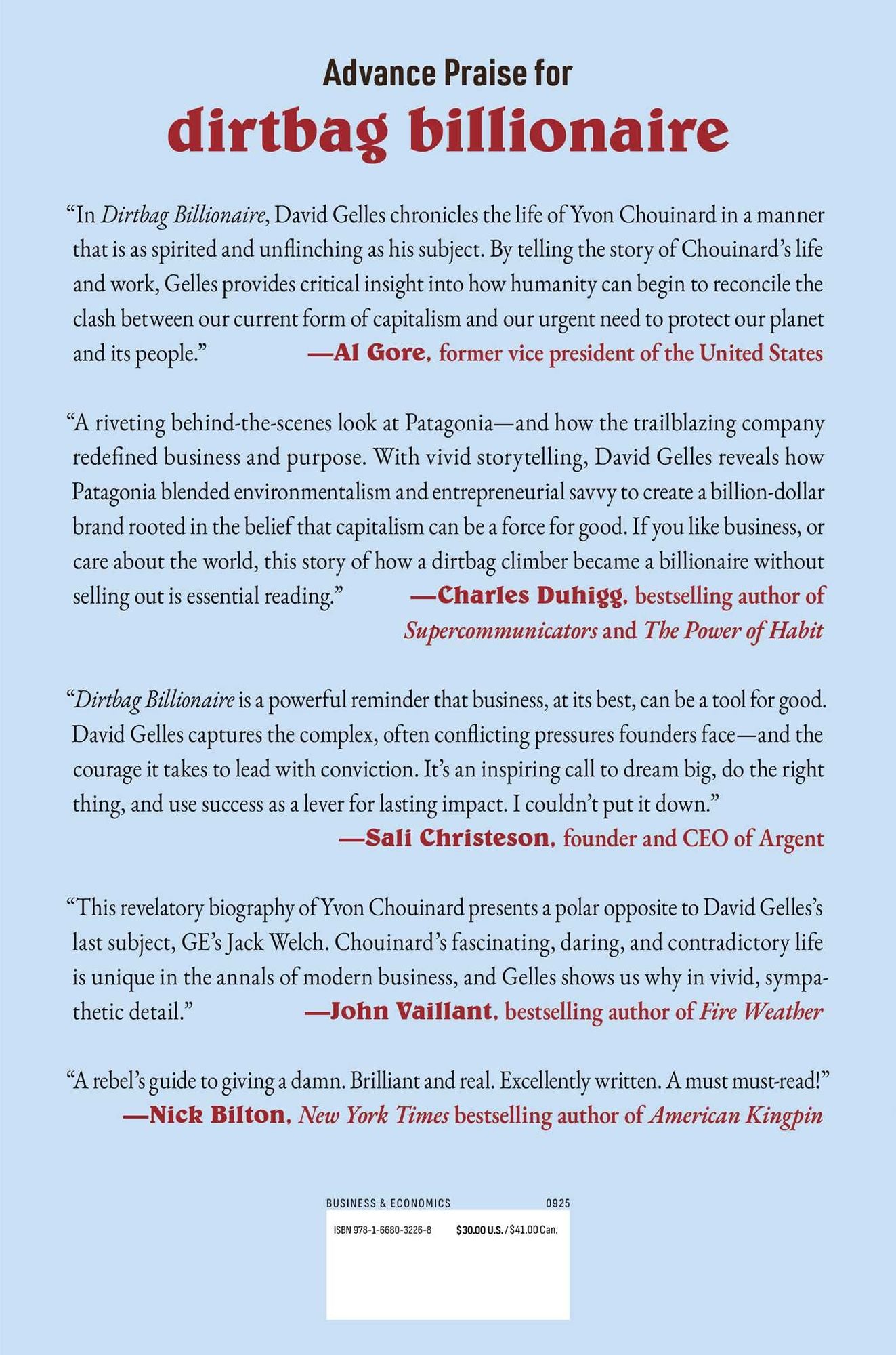 Dirtbag Billionaire: How Yvon Chouinard Built Patagonia, Made a Fortune, and Gave It All Away