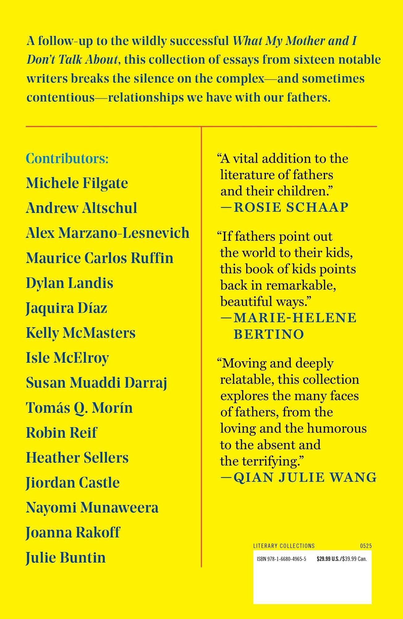 What My Father and I Don't Talk About: Sixteen Writers Break the Silence