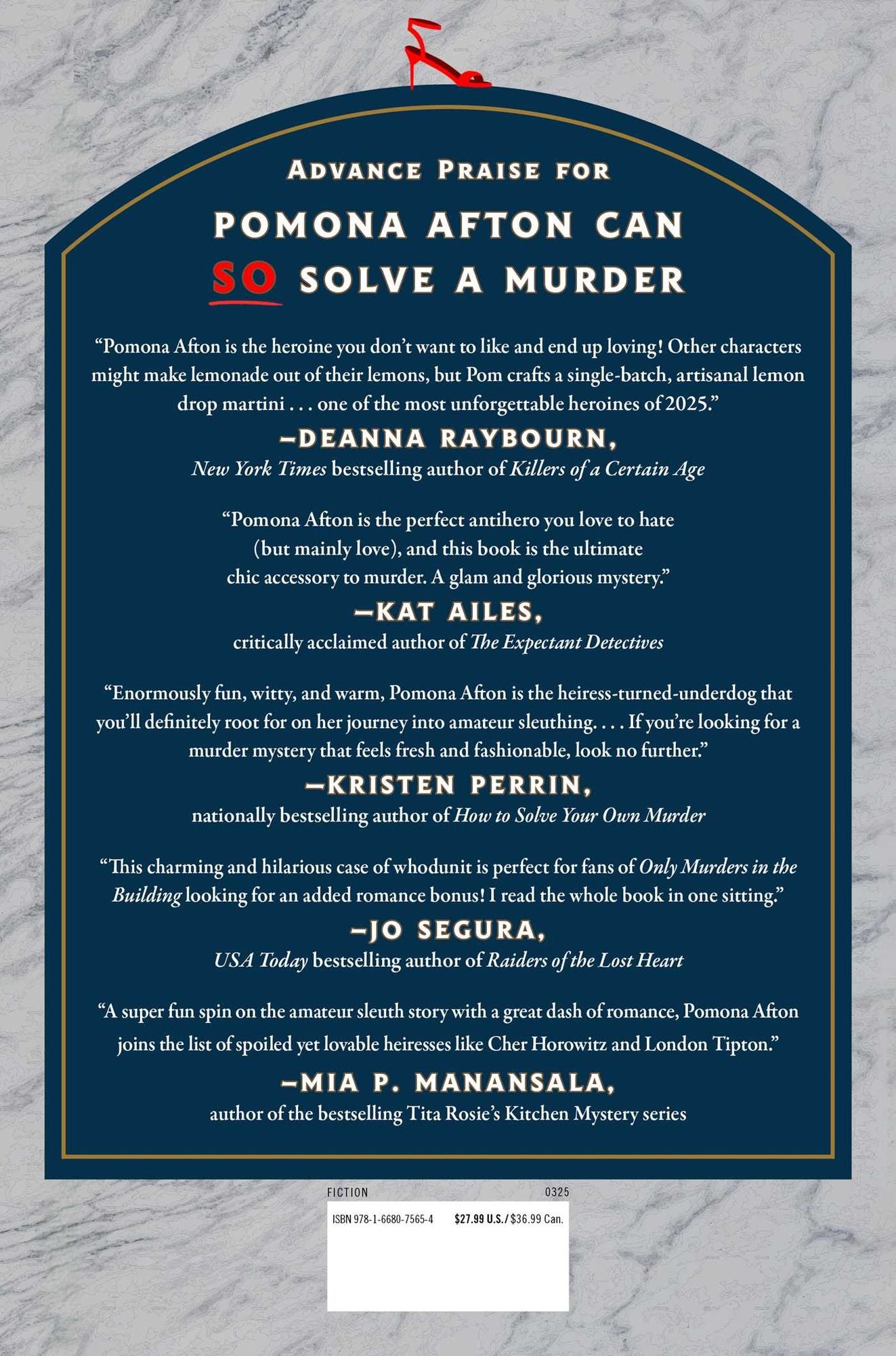 Pomona Afton Can So Solve a Murder: A Novel