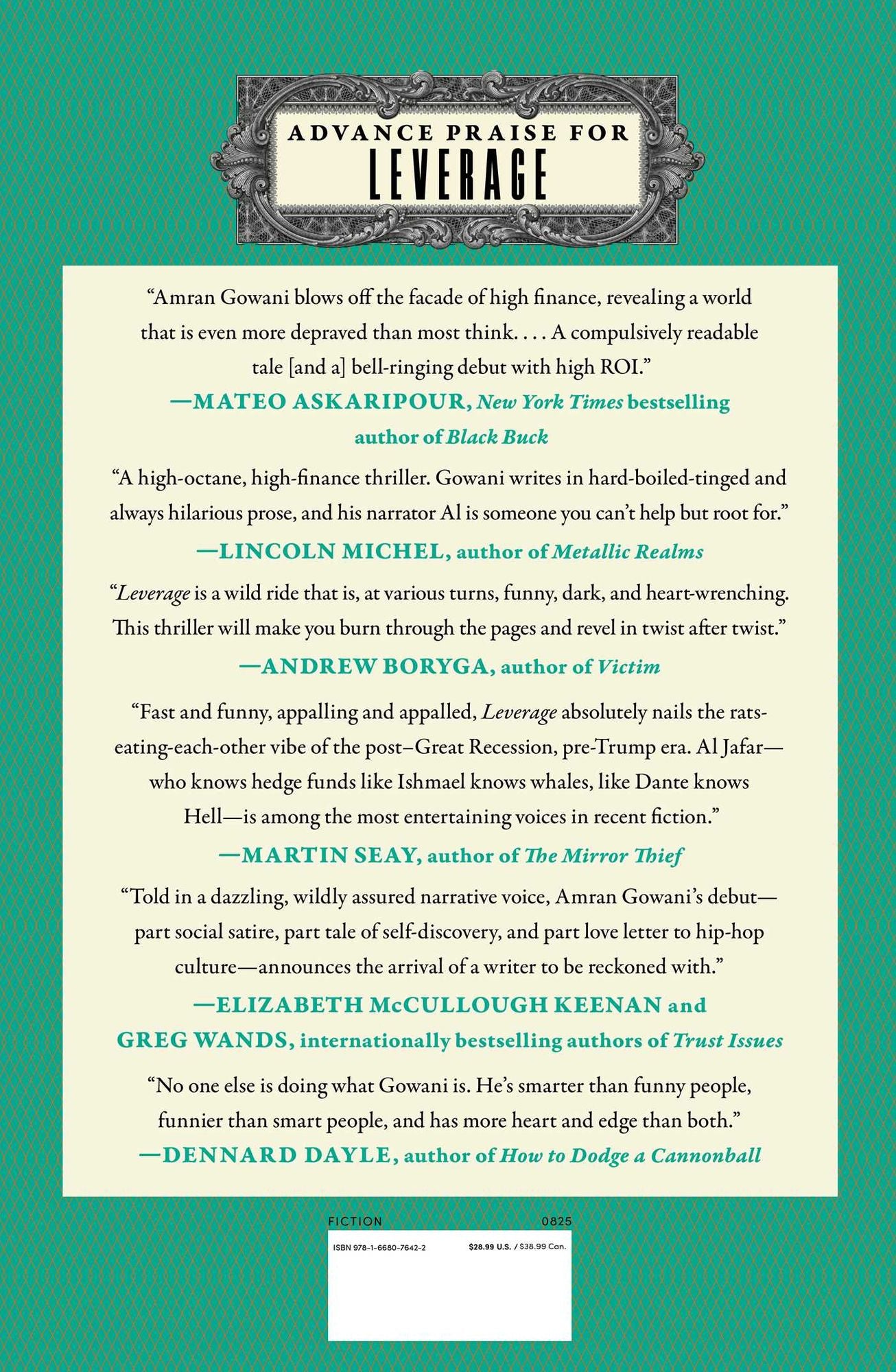 Leverage: A Novel