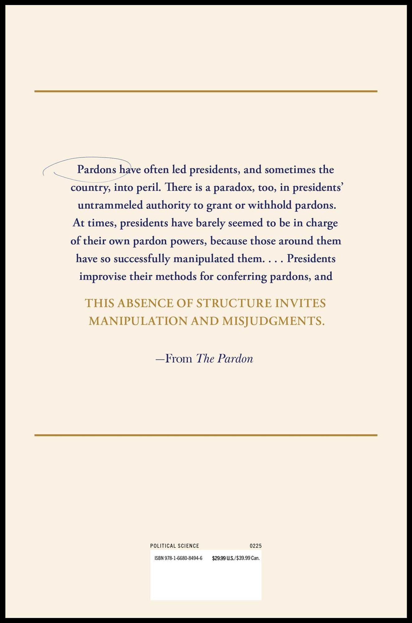 The Pardon: The Politics of Presidential Mercy