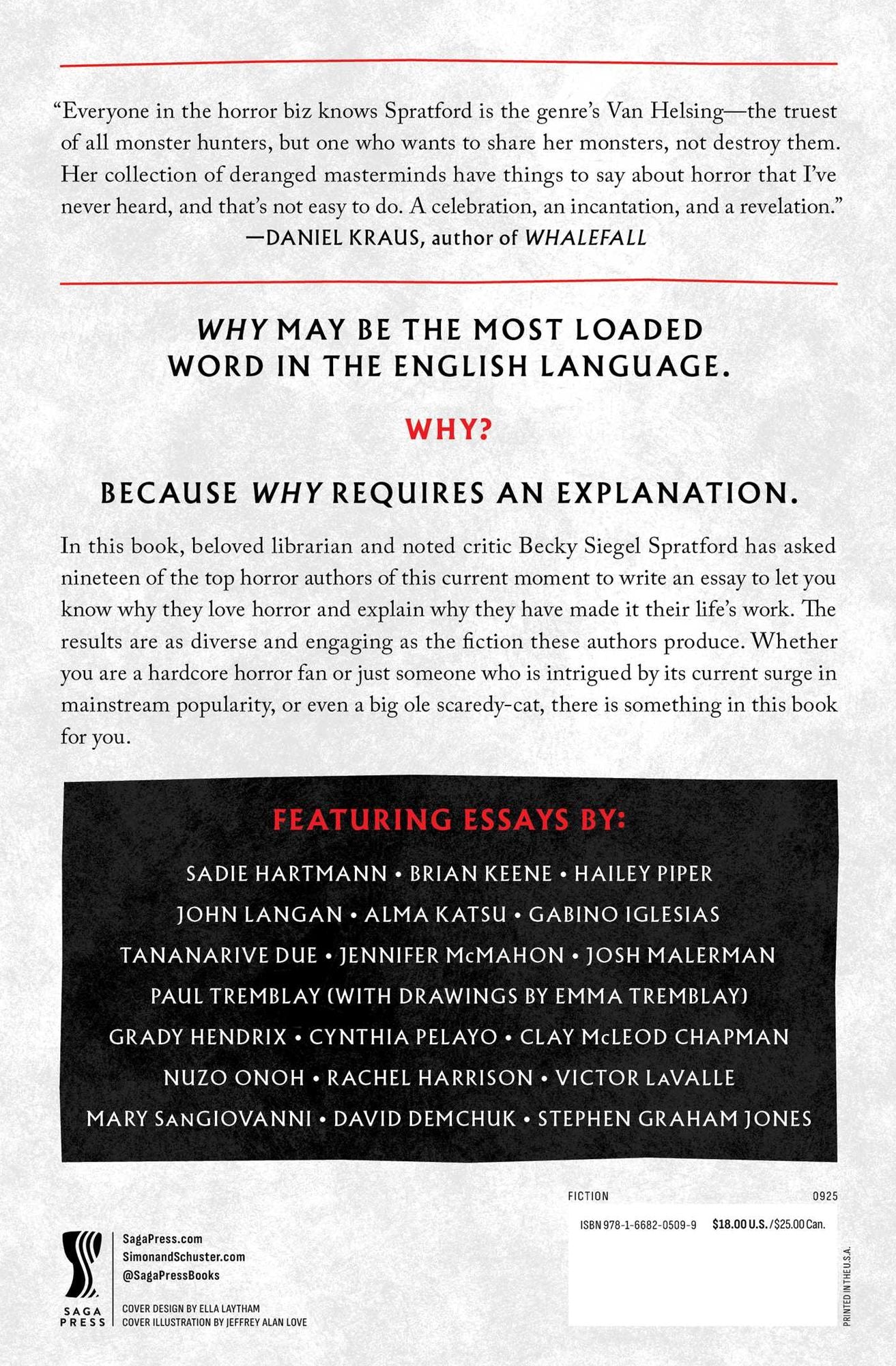 Why I Love Horror: Essays on Horror Literature