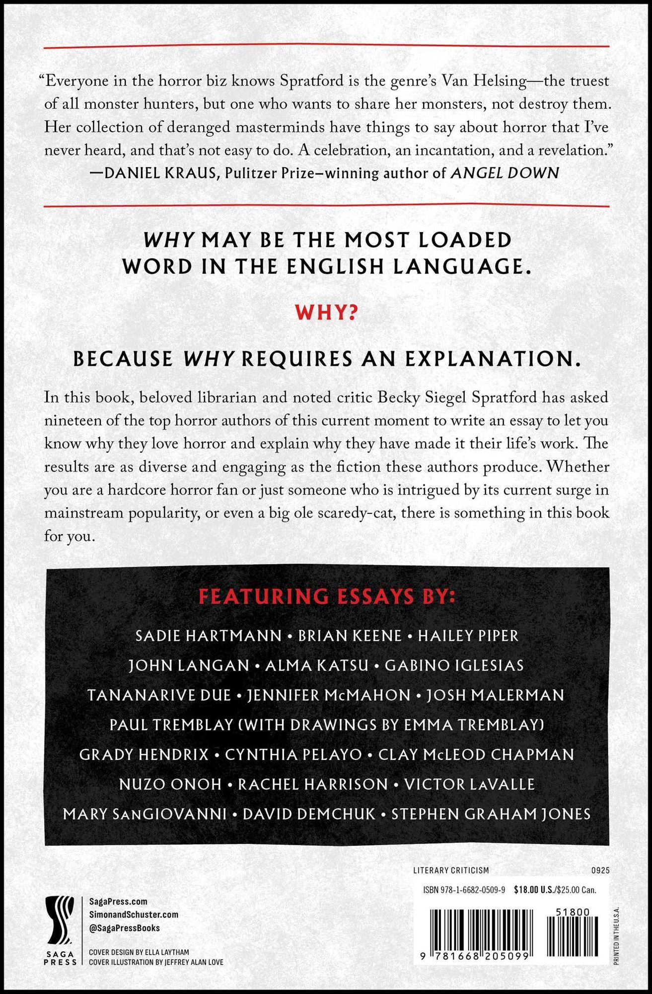 Why I Love Horror: Essays on Horror Literature